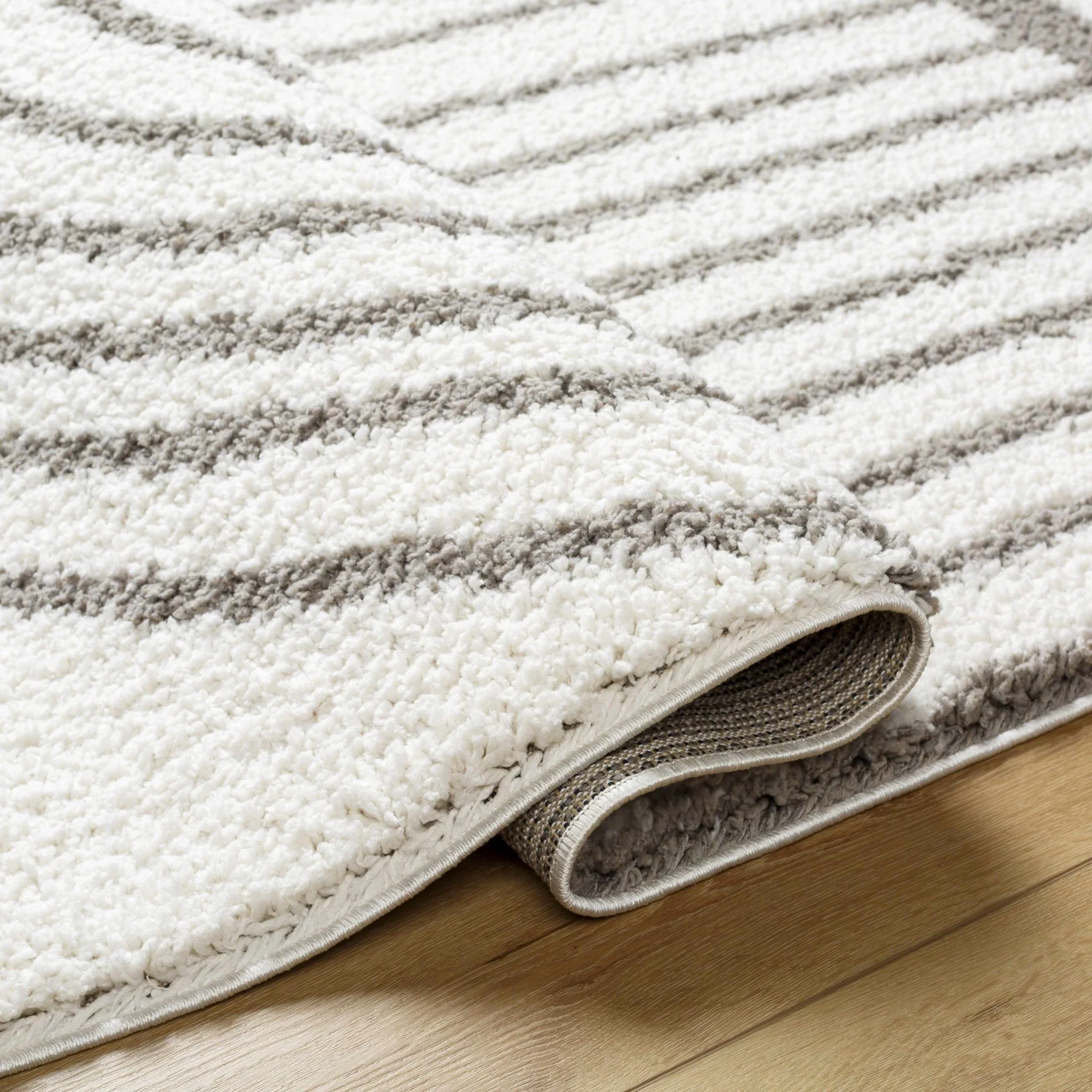 Contemporary Style Beige And  Taupe Area Rug - Image 14