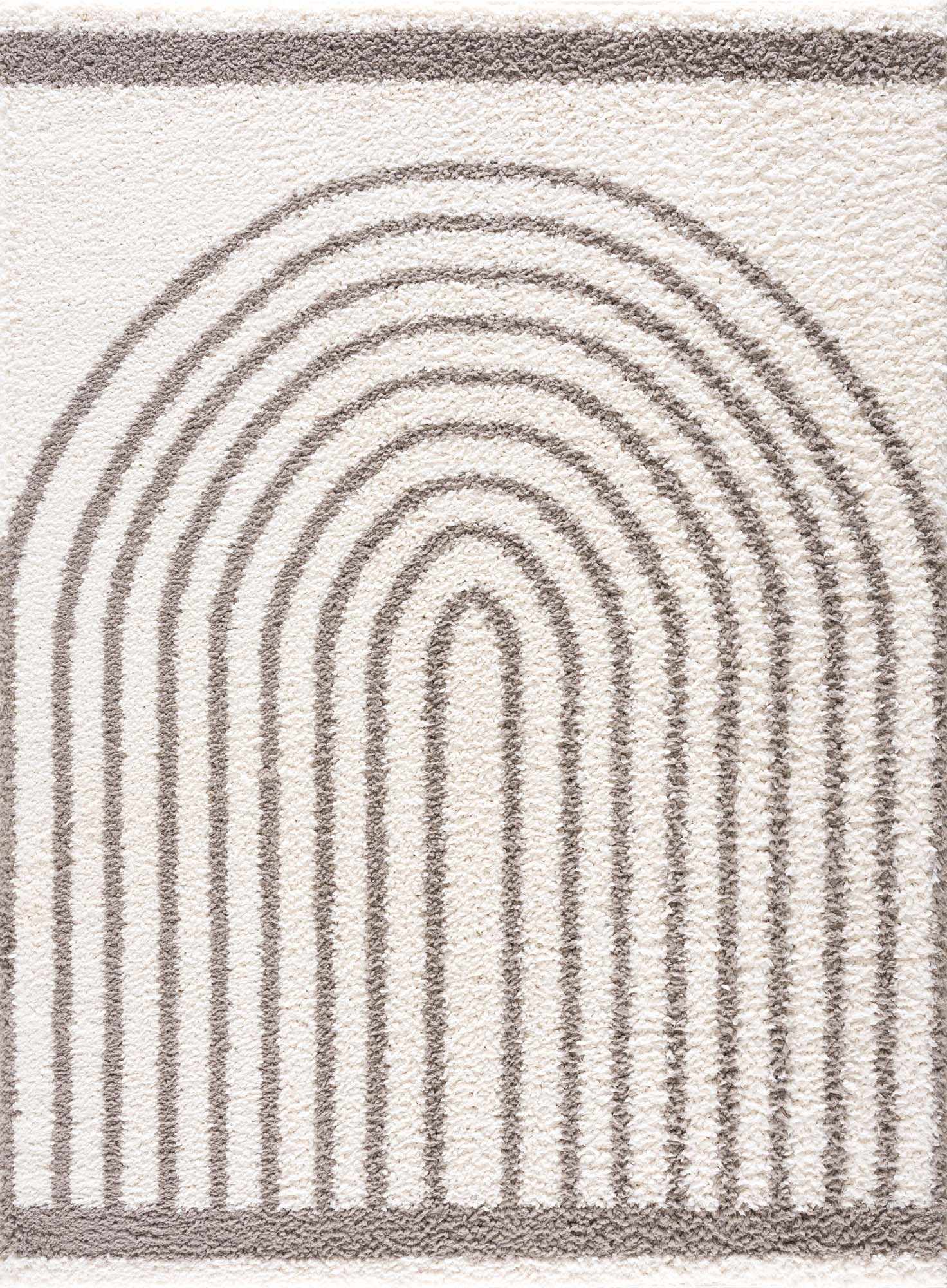 Contemporary Style Beige And  Taupe Area Rug - Image 2