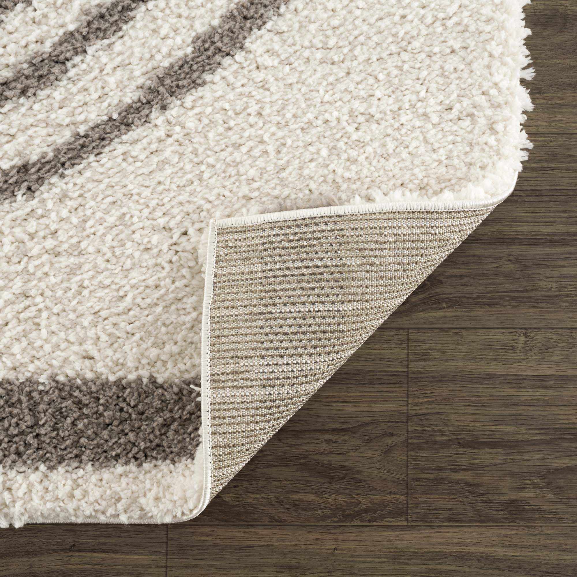 Contemporary Style Beige And  Taupe Area Rug - Image 5