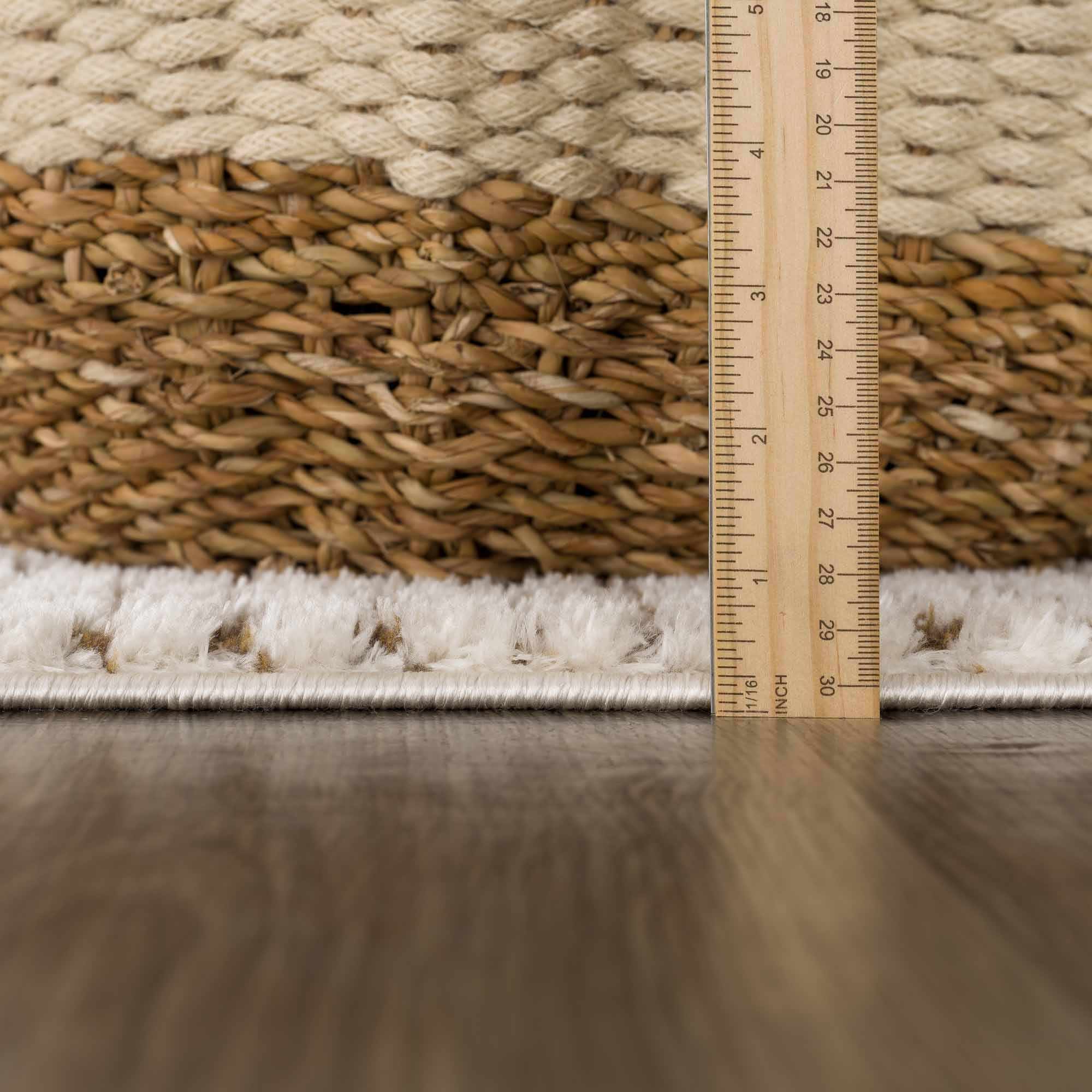 Contemporary Style Beige & Brown Area Rug - Image 14