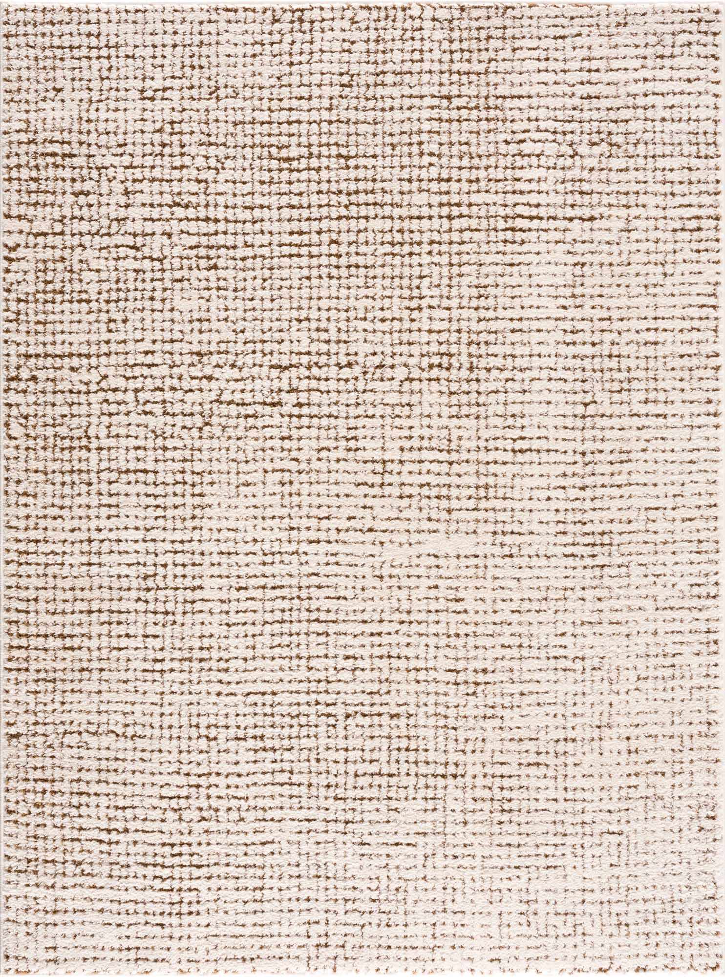 Contemporary Style Beige & Brown Area Rug - Image 2