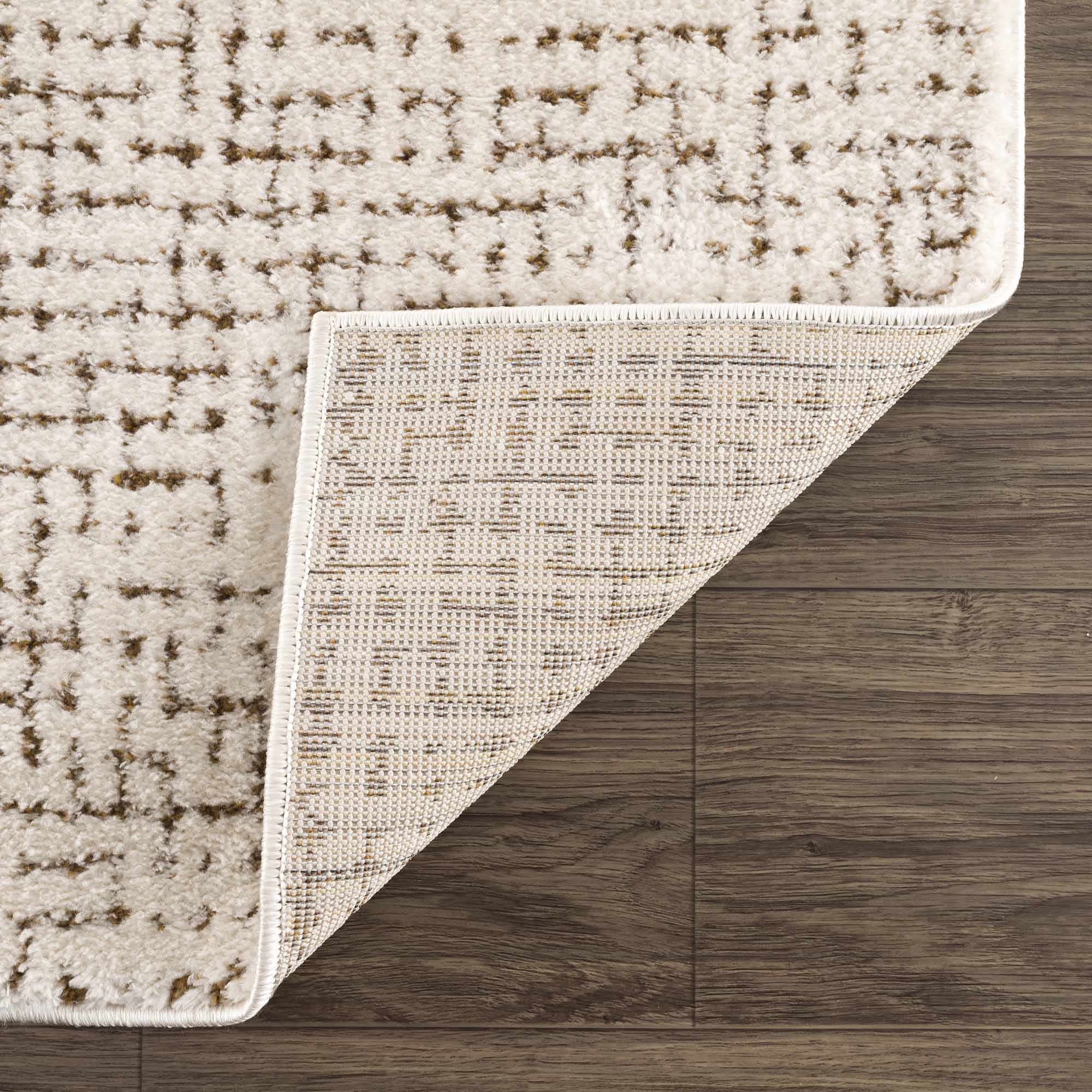 Contemporary Style Beige & Brown Area Rug - Image 6