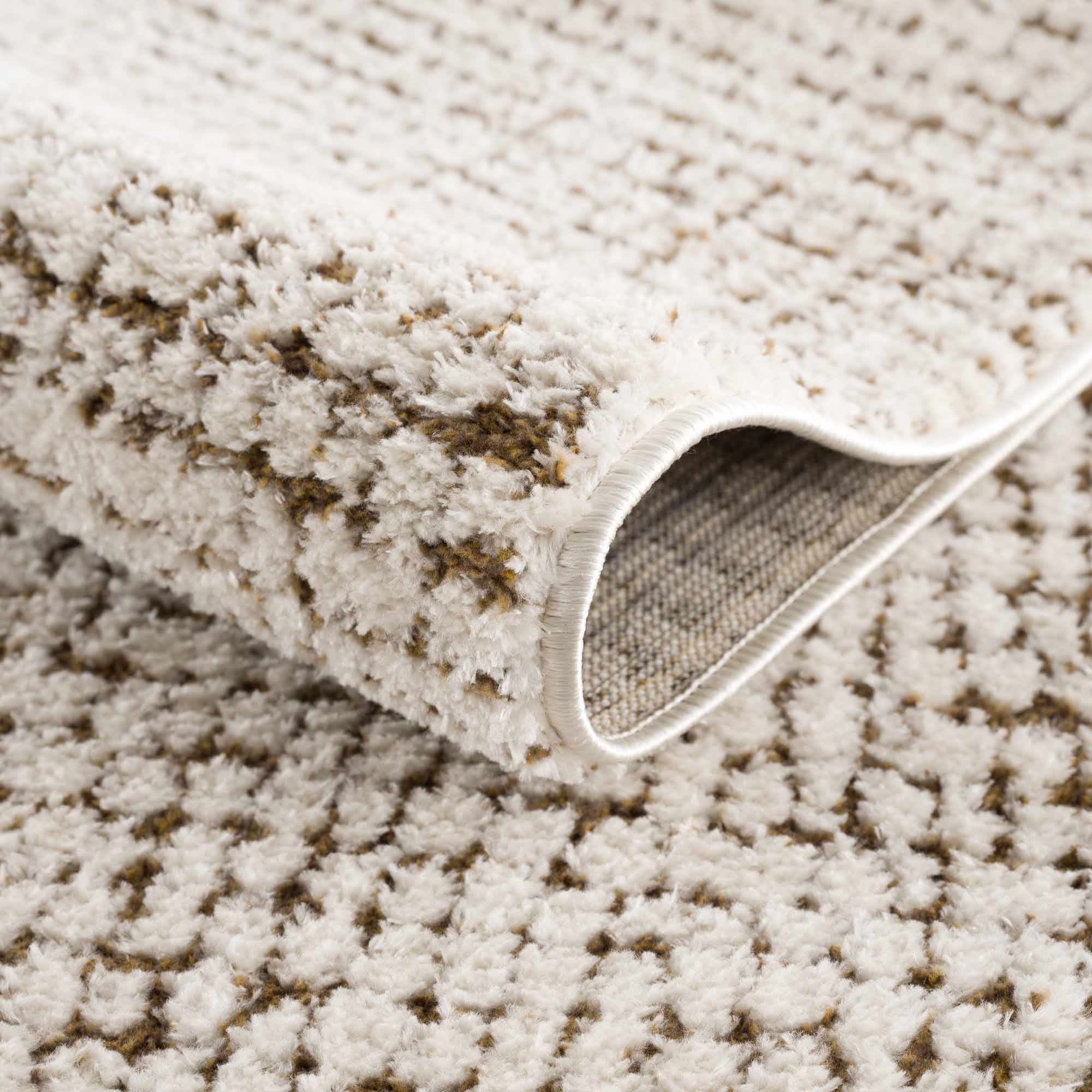 Contemporary Style Beige & Brown Area Rug - Image 7