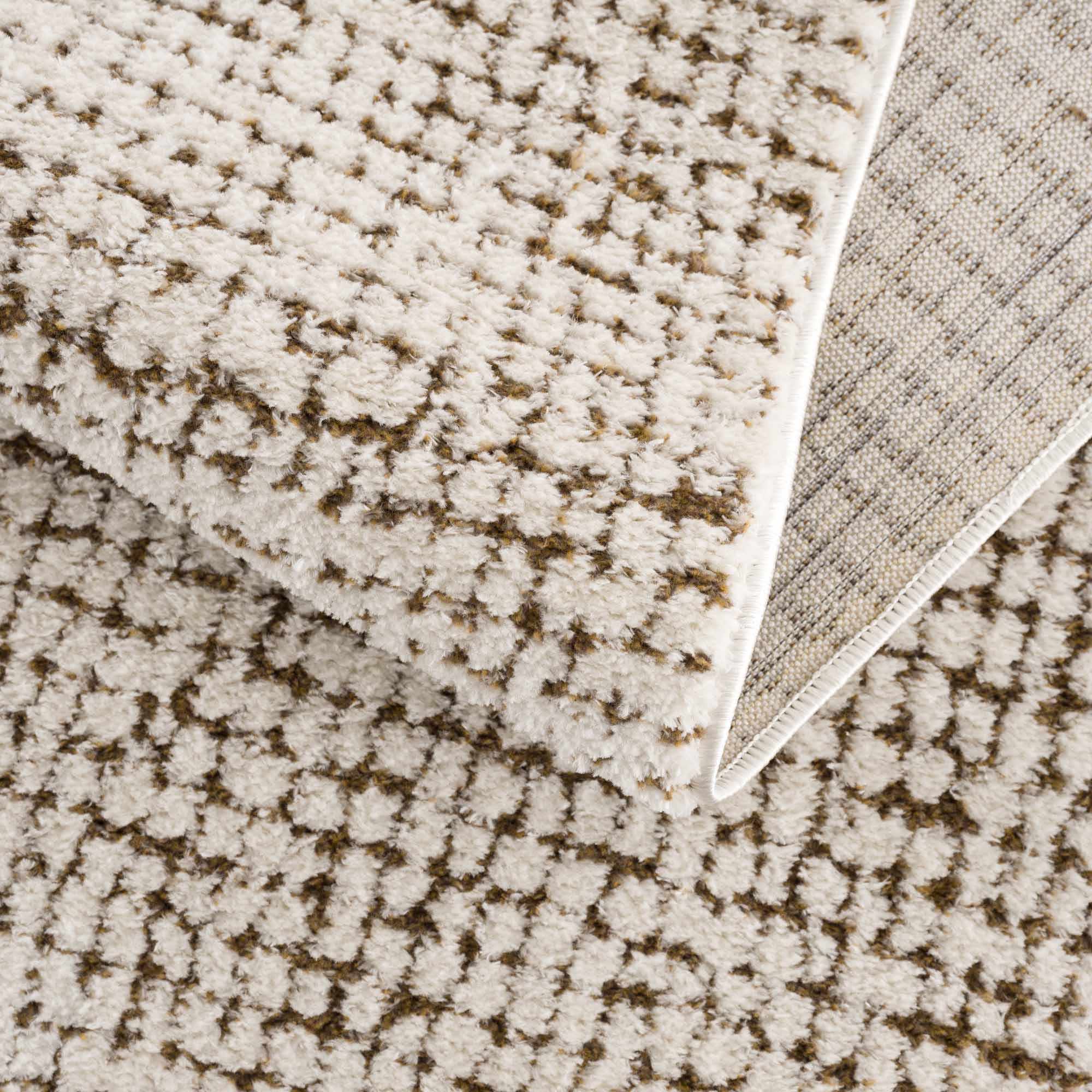 Contemporary Style Beige & Brown Area Rug - Image 8