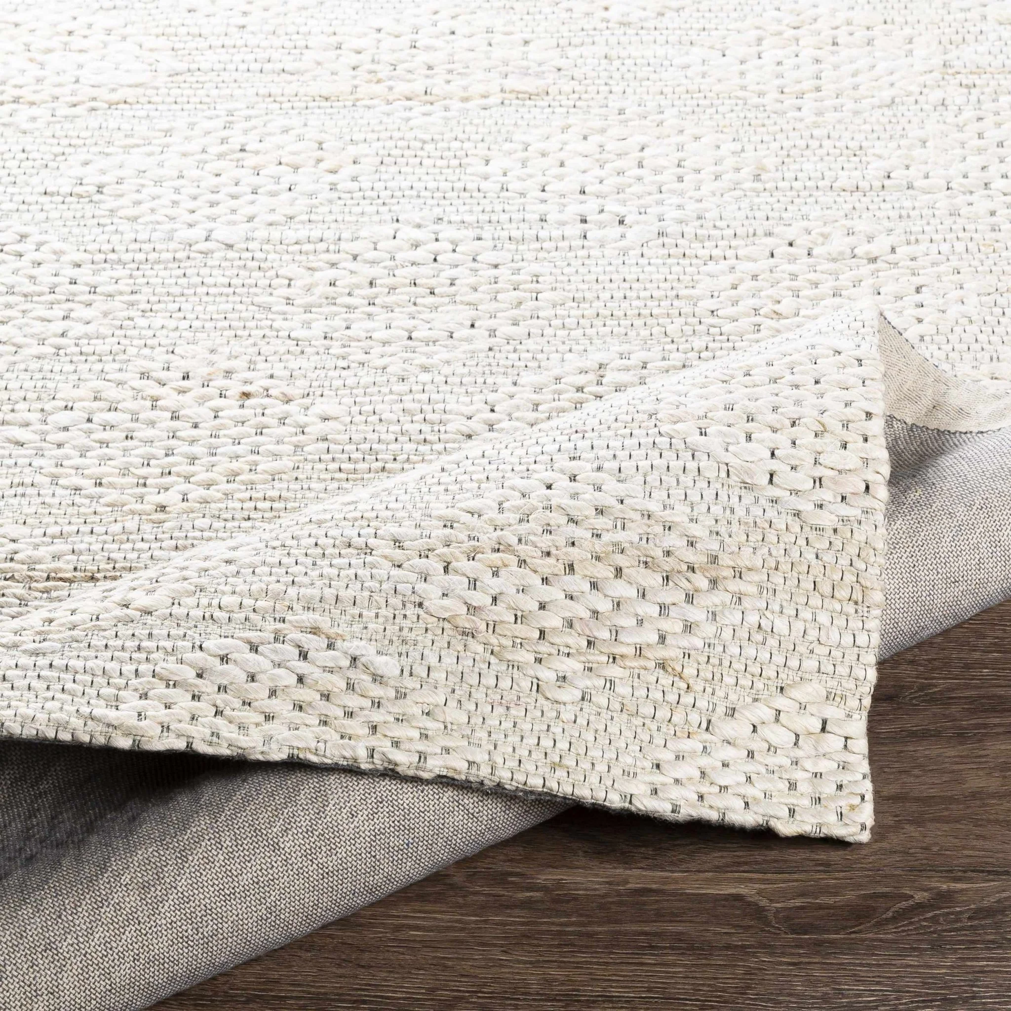 Contemporary Style Beige Hand-Woven Jute Rug - Image 5