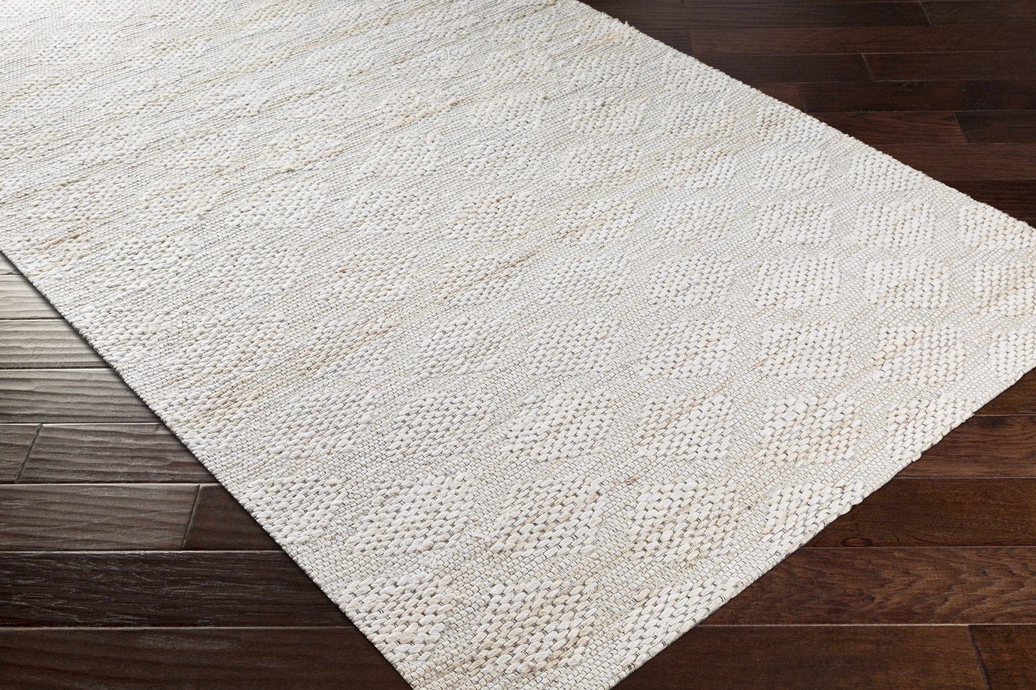 Contemporary Style Beige Hand-Woven Jute Rug - Image 6