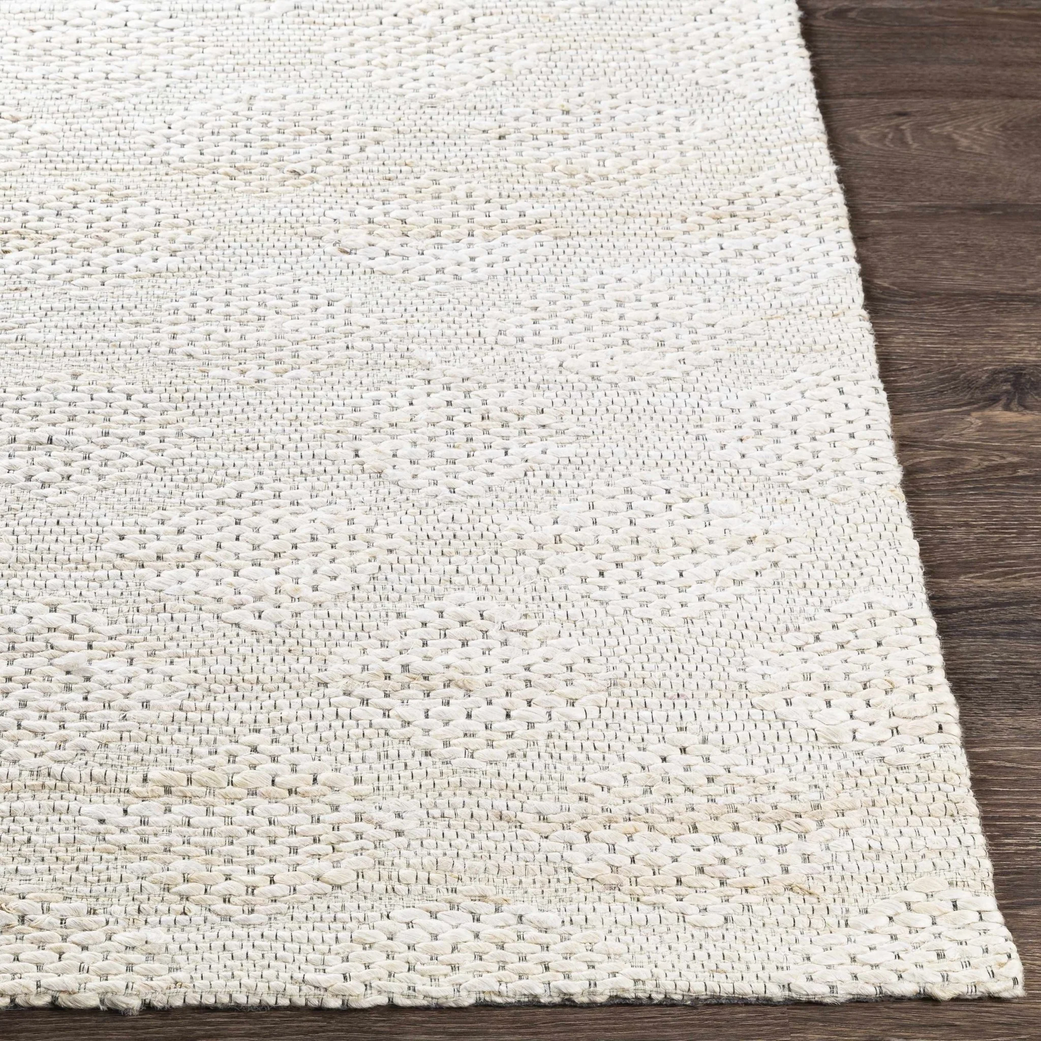 Contemporary Style Beige Hand-Woven Jute Rug - Image 7
