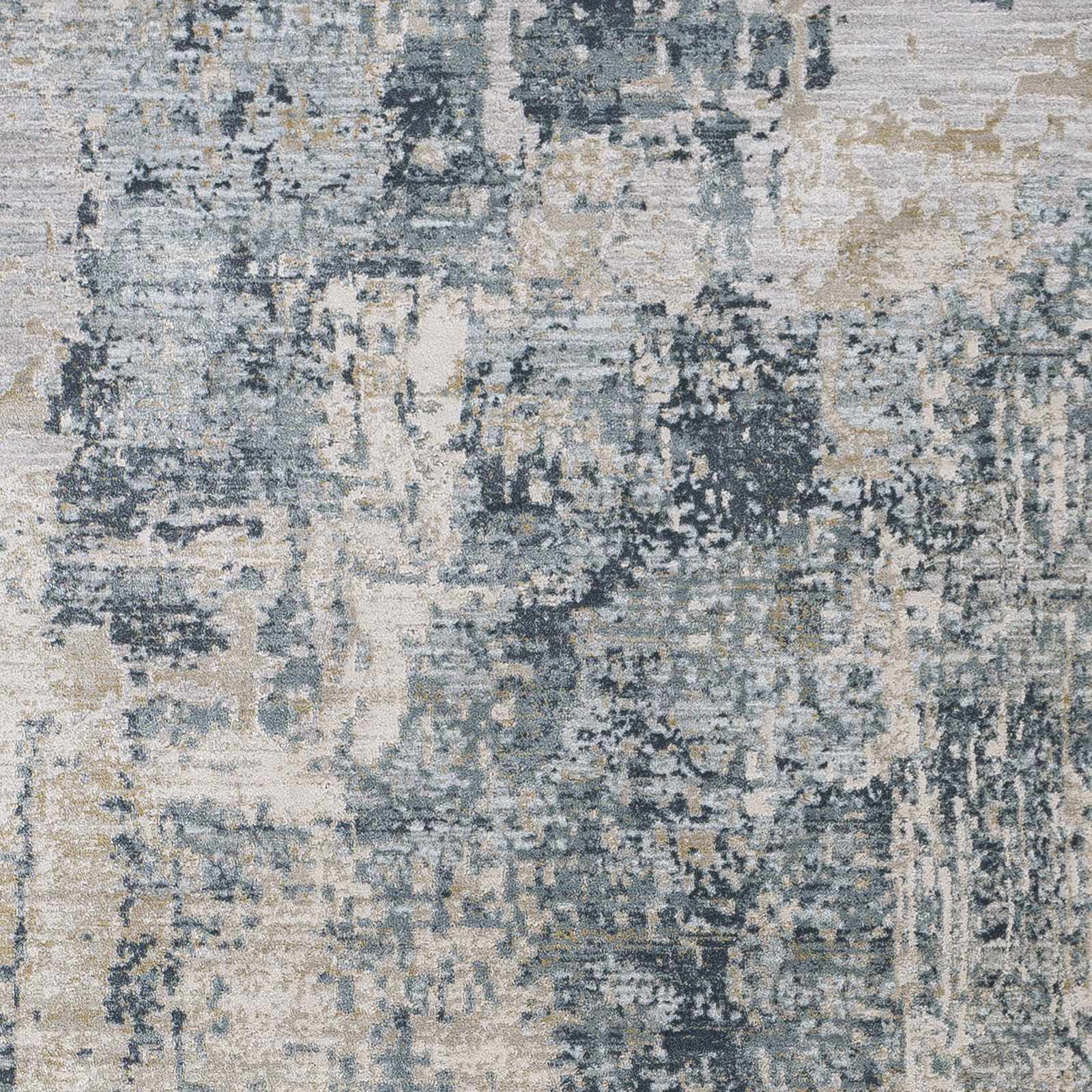 Contemporary Style Abstract Blue Area Rug - Image 6