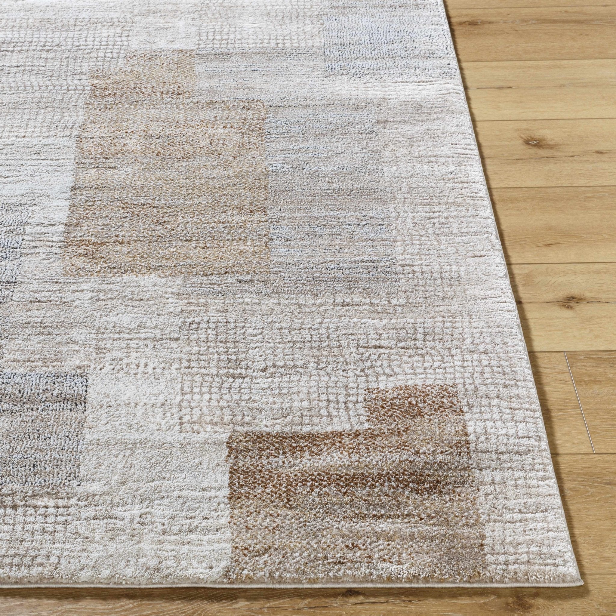 Contemporary Style Brown Machine Woven Area Rug - Image 4