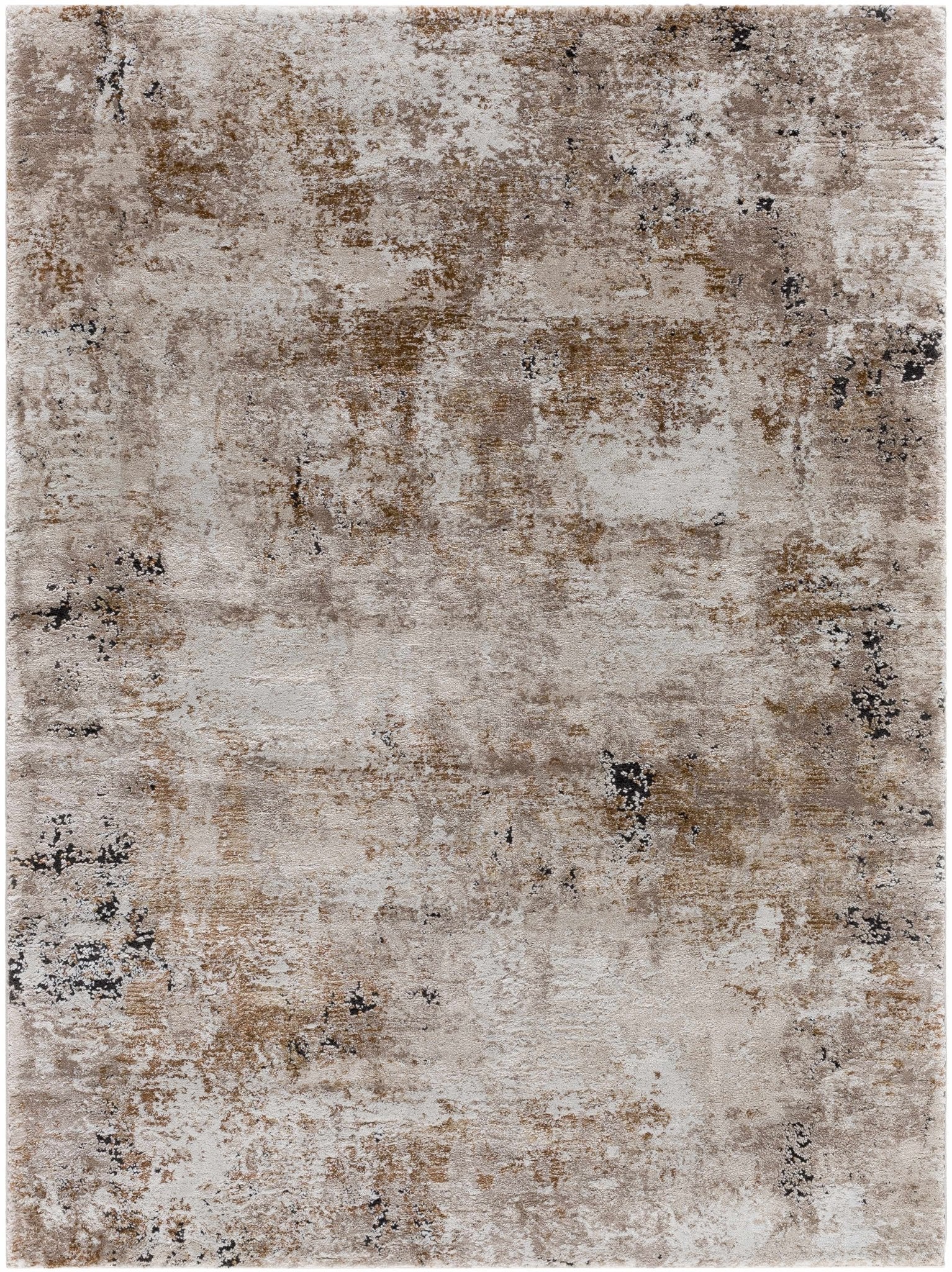 Contemporary Style Brown Machine Woven Area Rug - Image 2