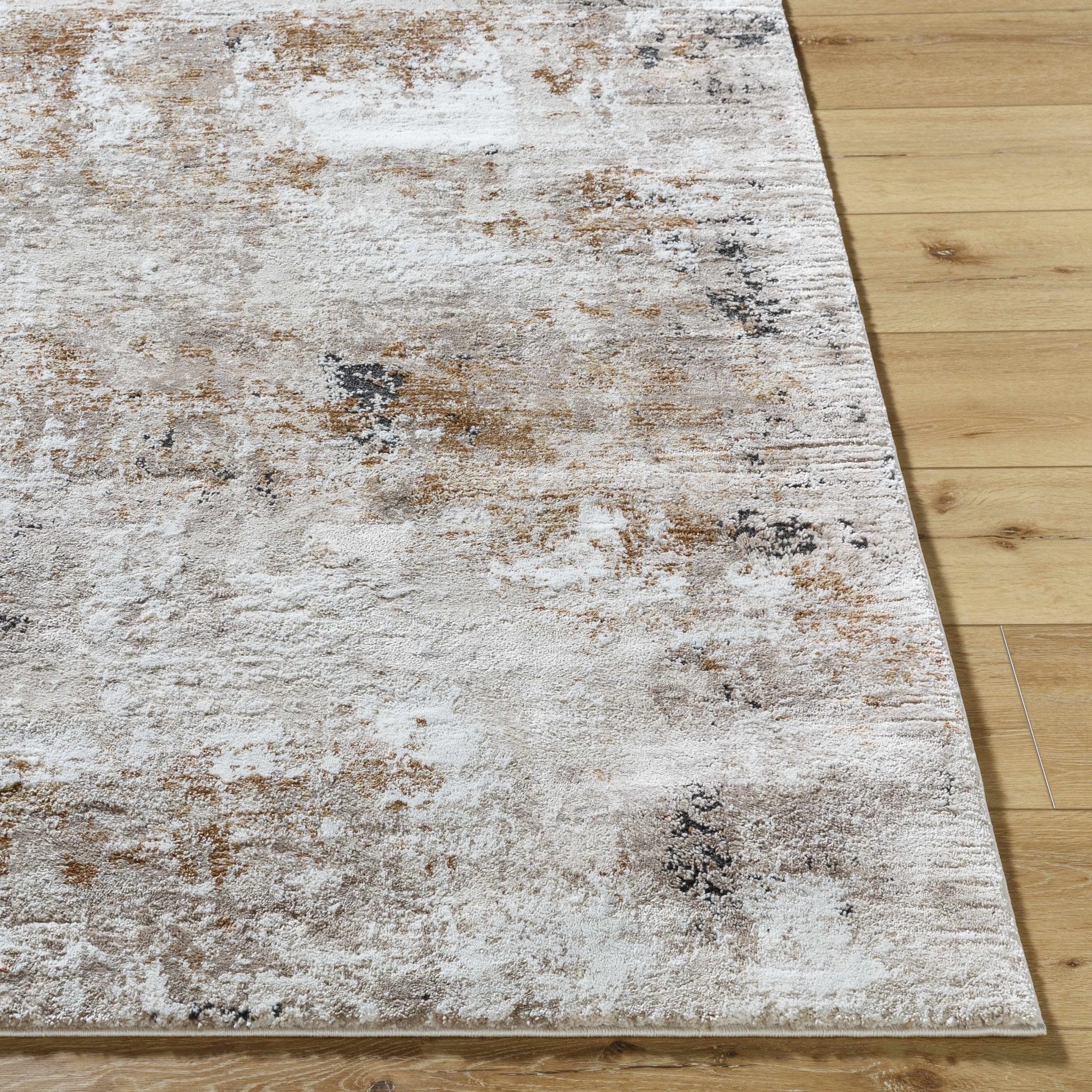 Contemporary Style Brown Machine Woven Area Rug - Image 4