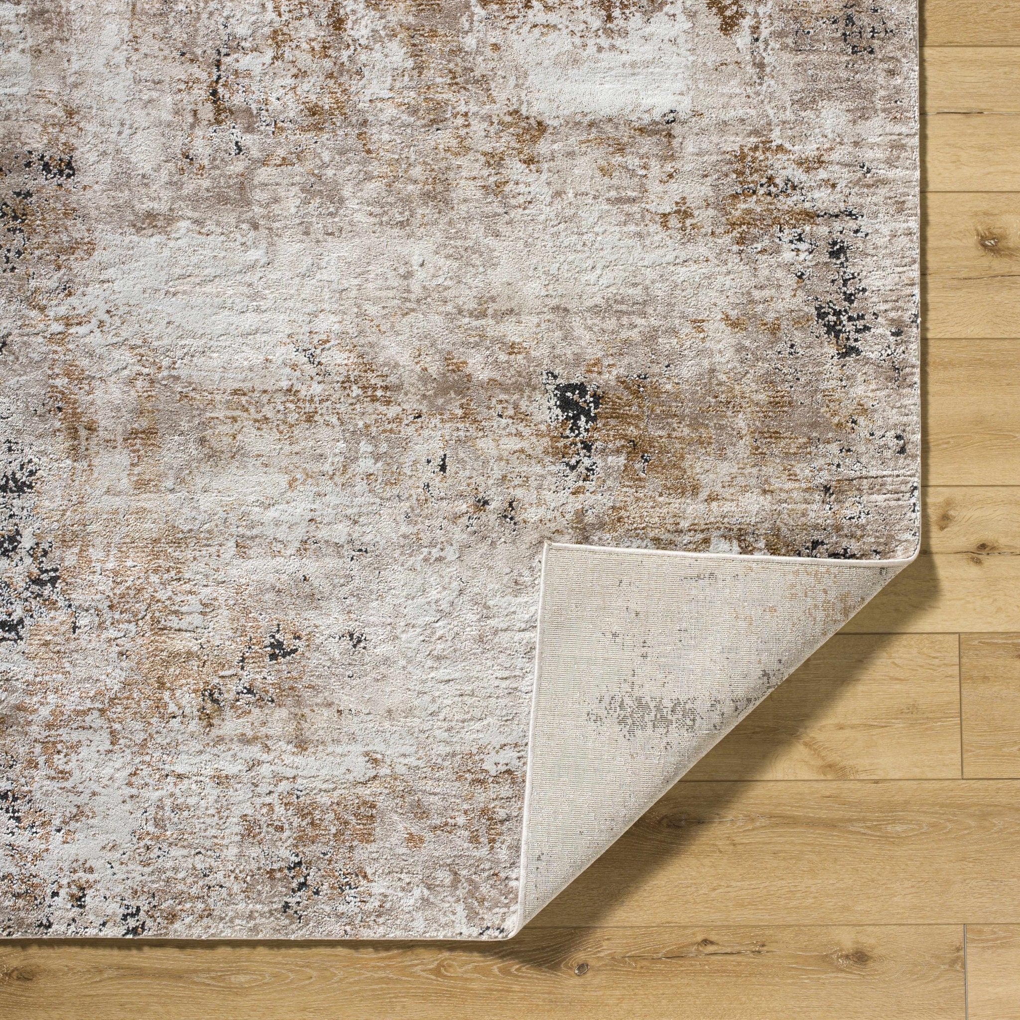 Contemporary Style Brown Machine Woven Area Rug - Image 5