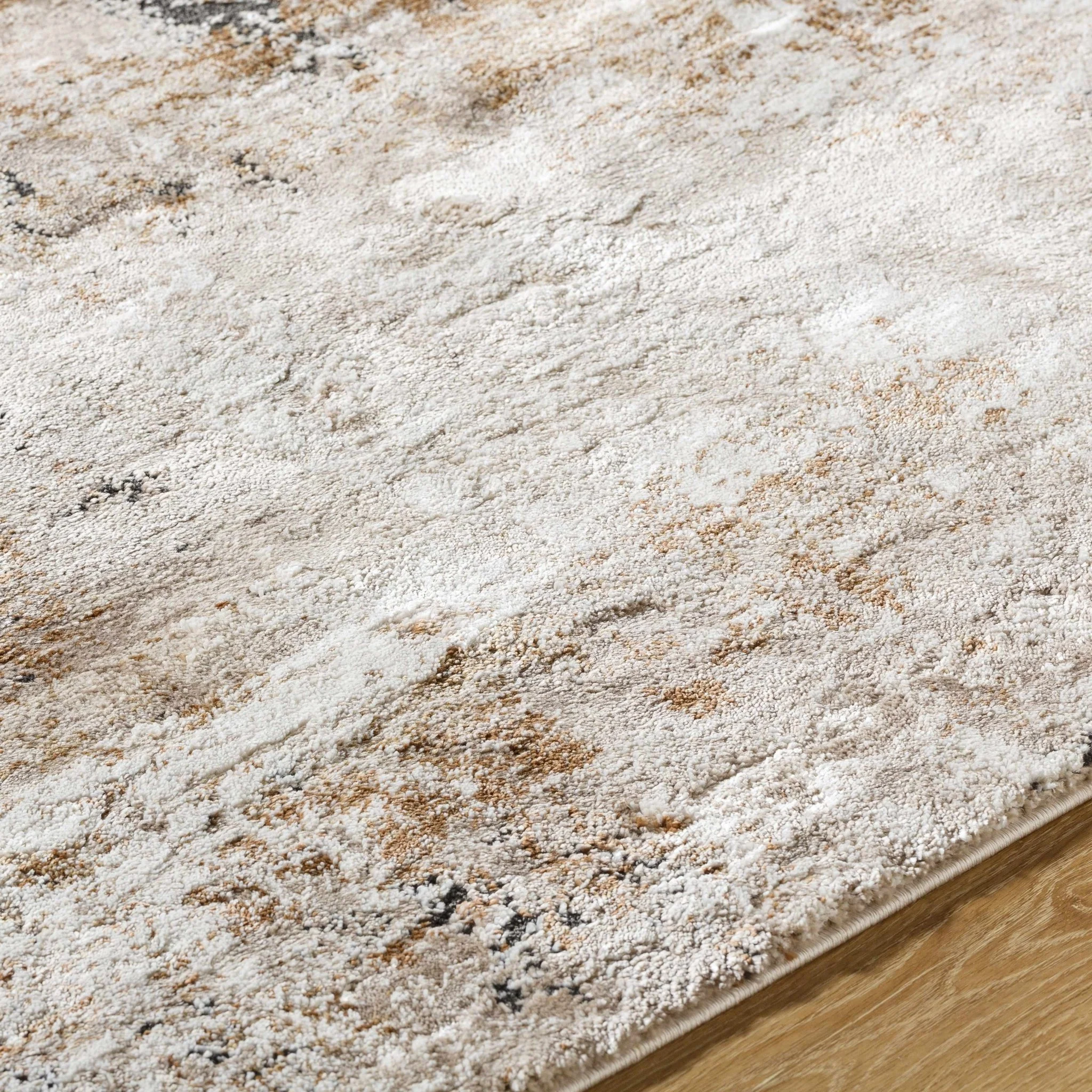 Contemporary Style Brown Machine Woven Area Rug - Image 6