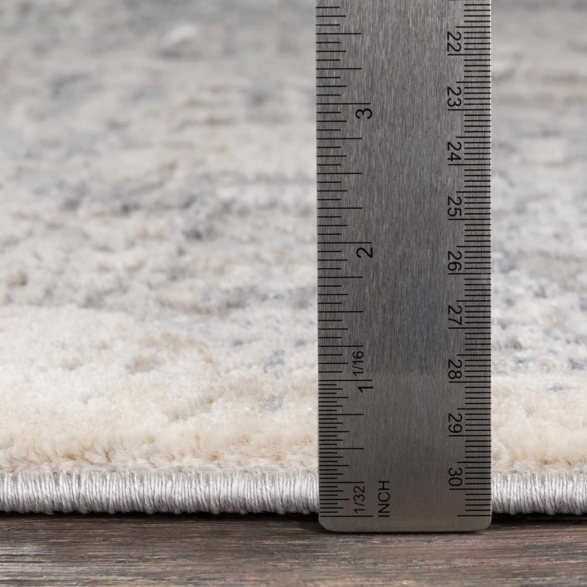 Contemporary Style Charcoal And Gray Machine Woven Rug - Image 3