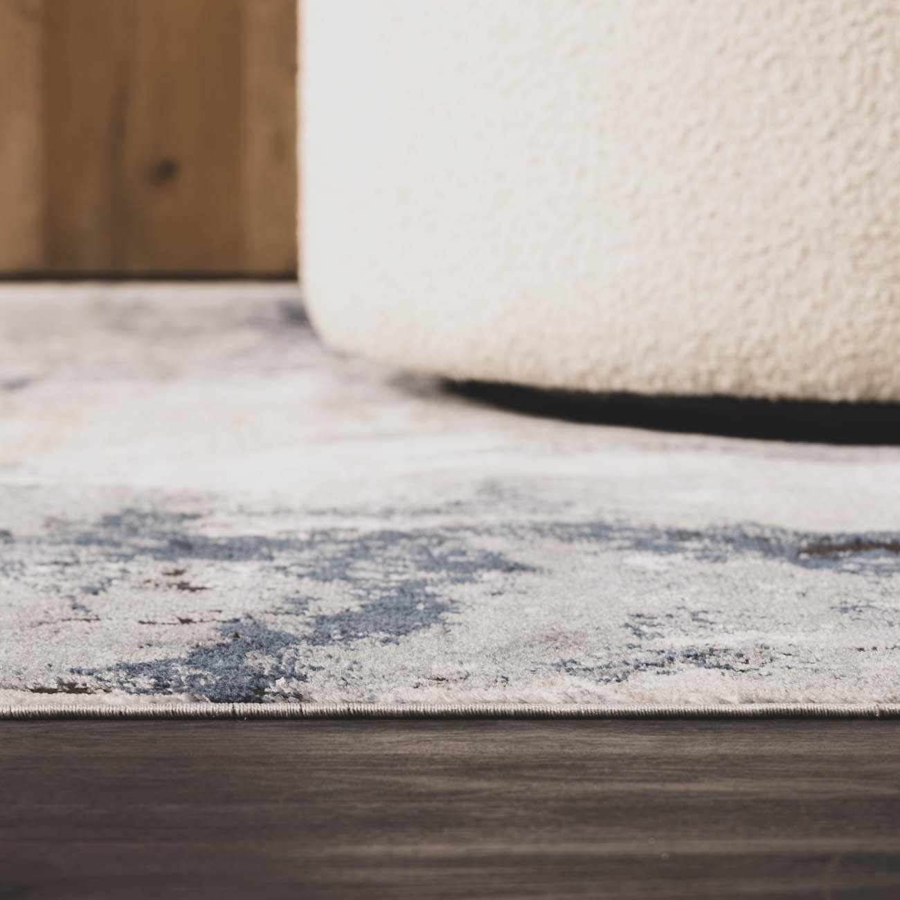 Kirkland Contemporary Style Dark Blue Marble Rug - Image 11