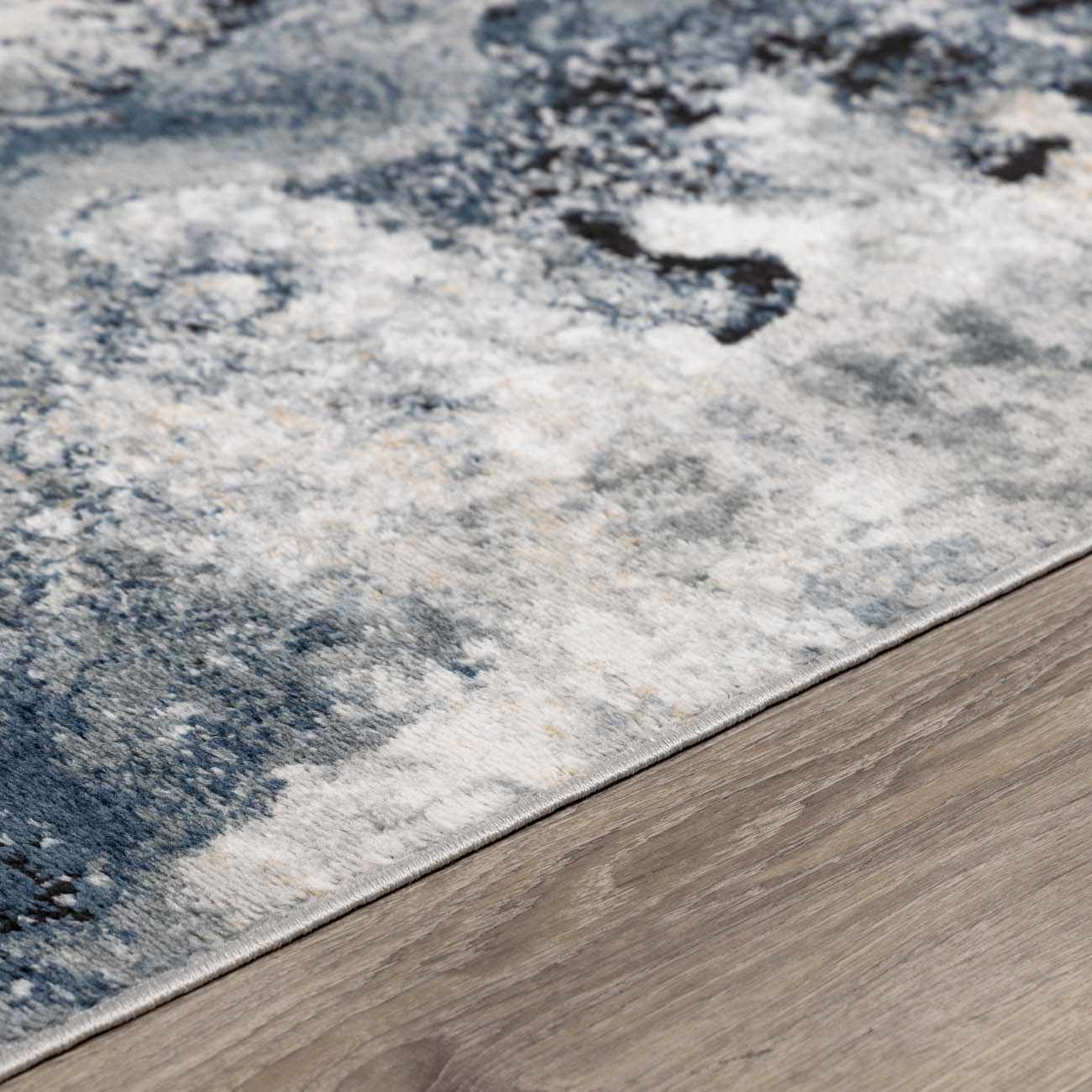 Kirkland Contemporary Style Dark Blue Marble Rug - Image 8