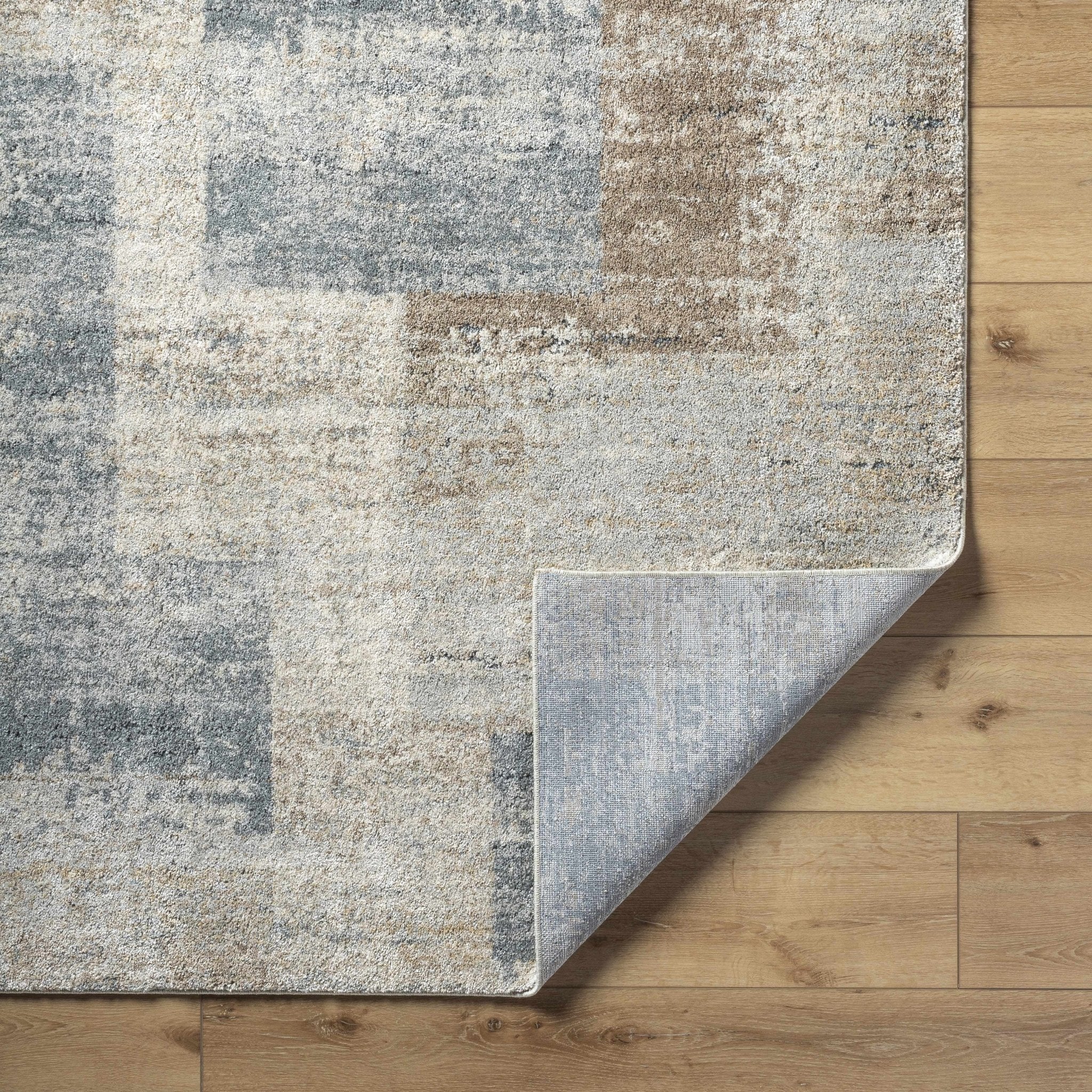 Contemporary Style Gray And Beige Woven Rug - Image 4