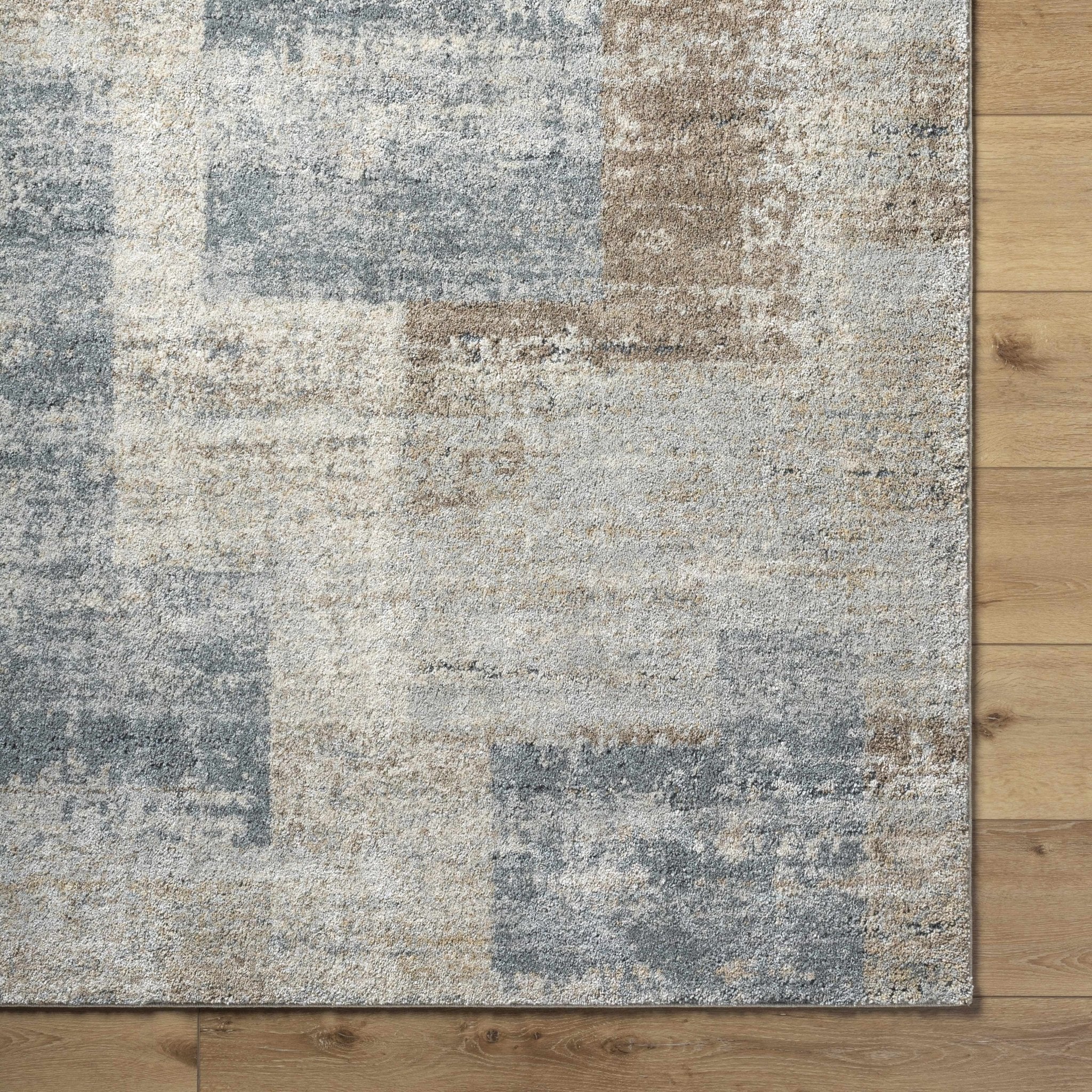 Contemporary Style Gray And Beige Woven Rug - Image 6