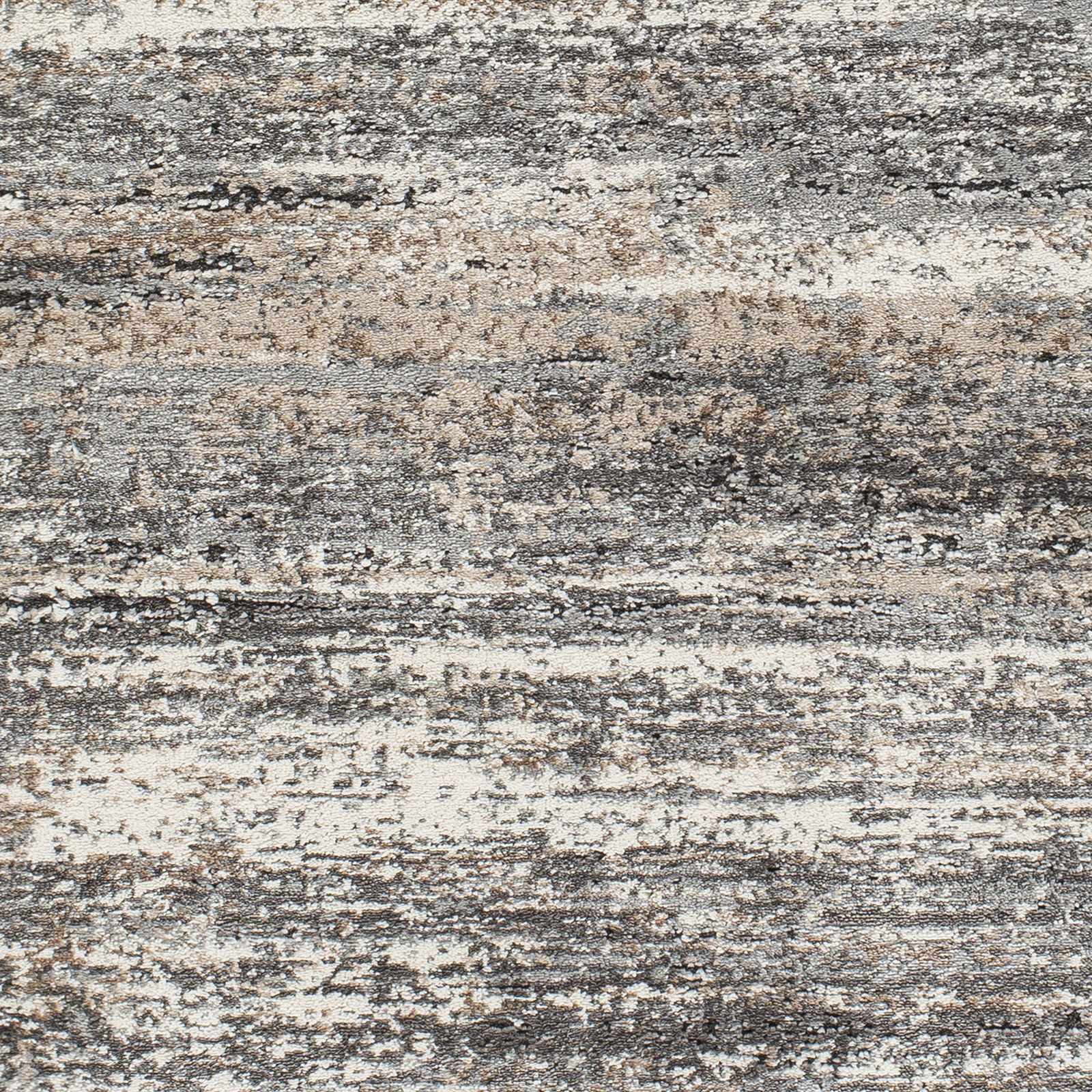 Contemporary Style Gray And Charcoal Machine Woven Area Rug - Image 3