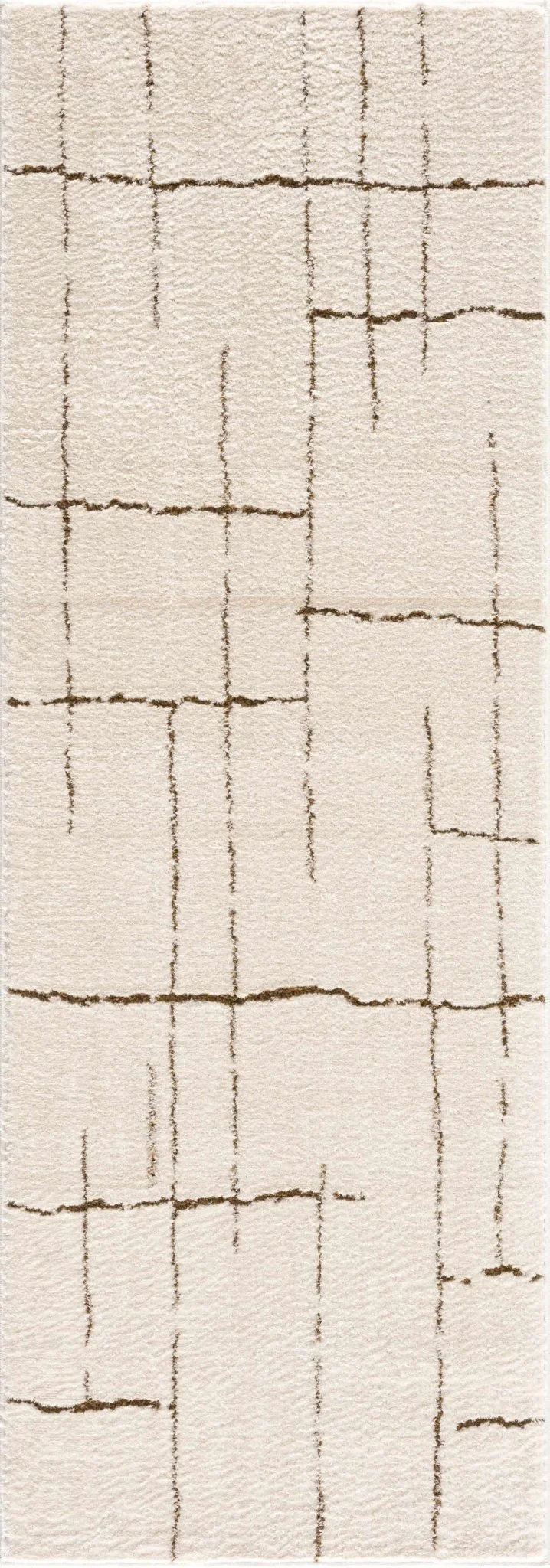 Contemporary Style Ivory & Brown Area Rug - Image 11