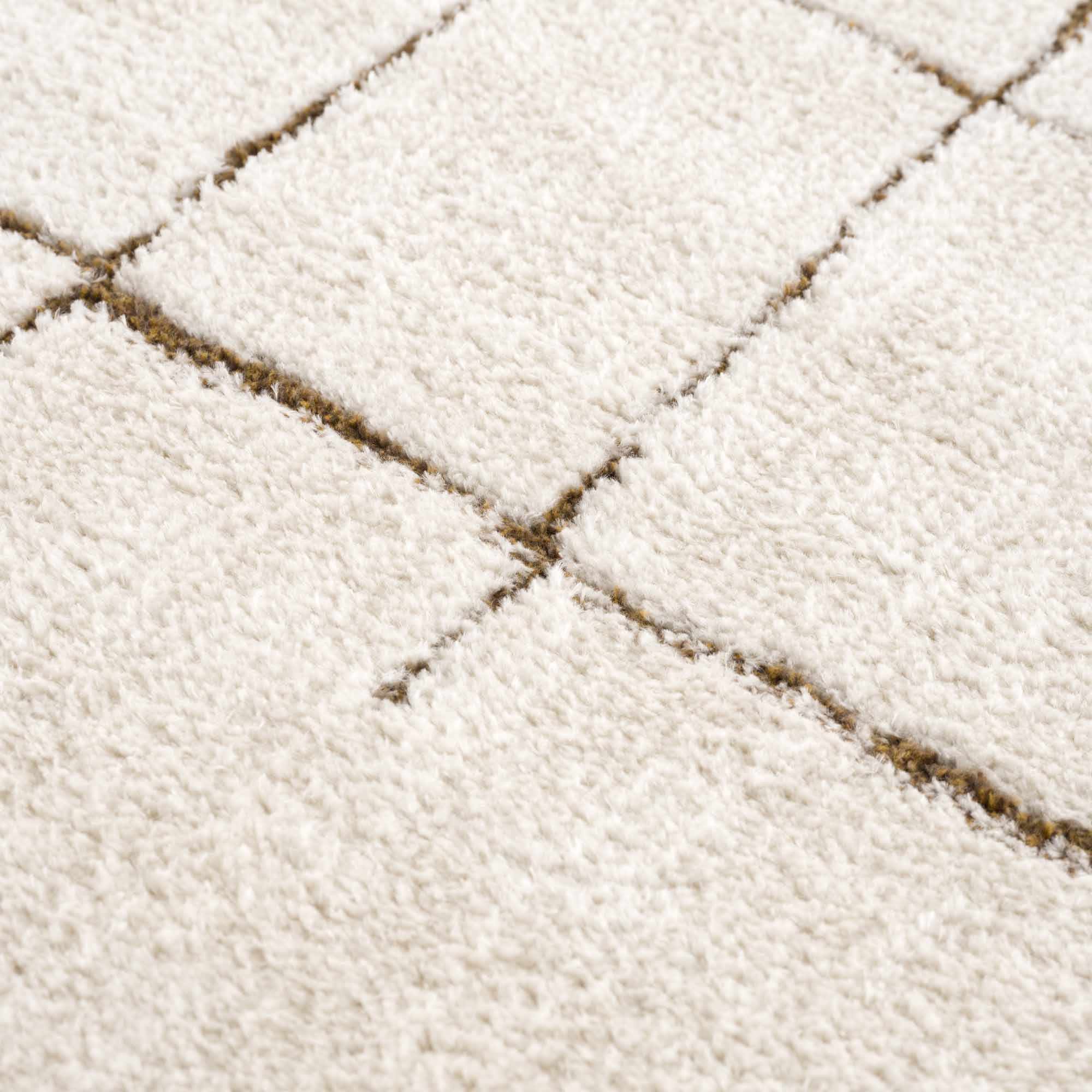 Contemporary Style Ivory & Brown Area Rug - Image 16