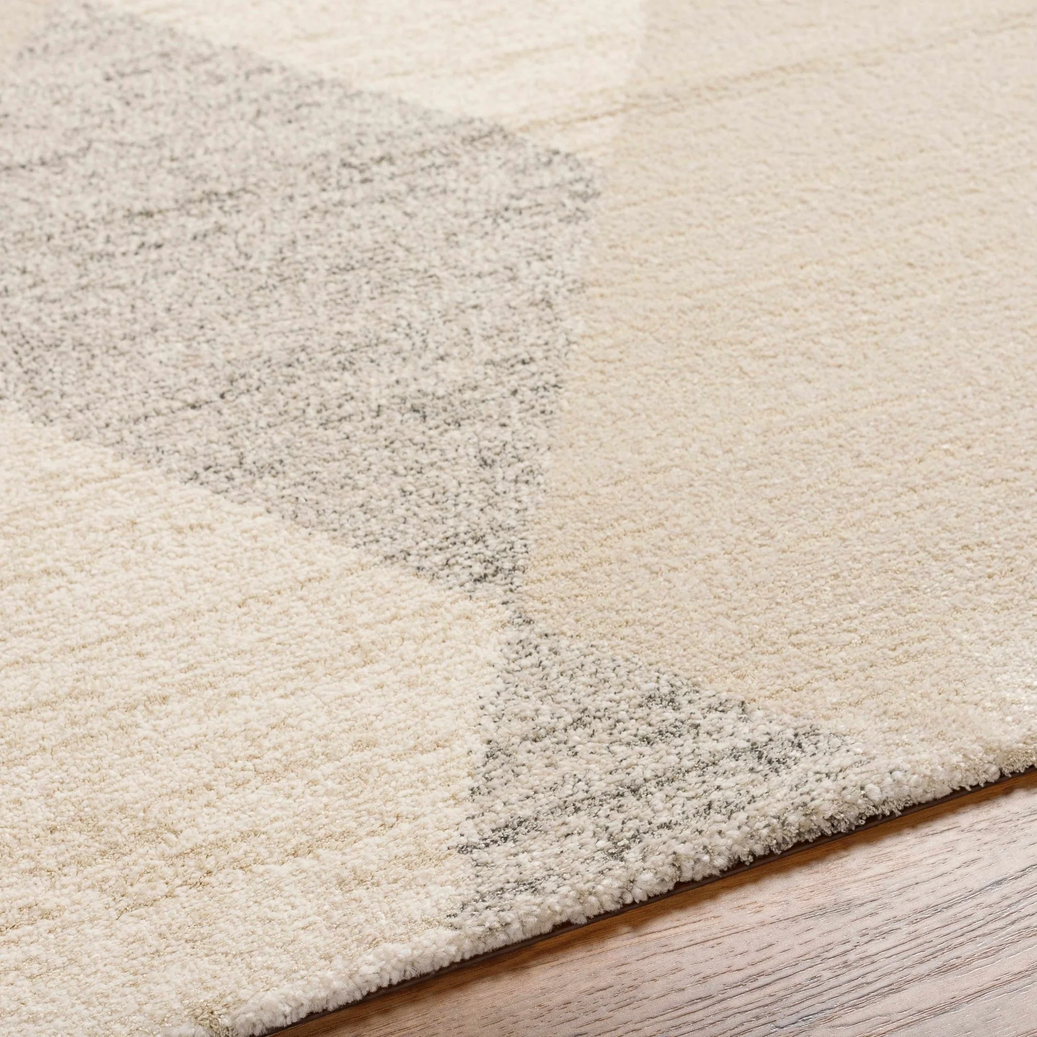 Contemporary Style Ivory Machine Woven Rug - Image 6