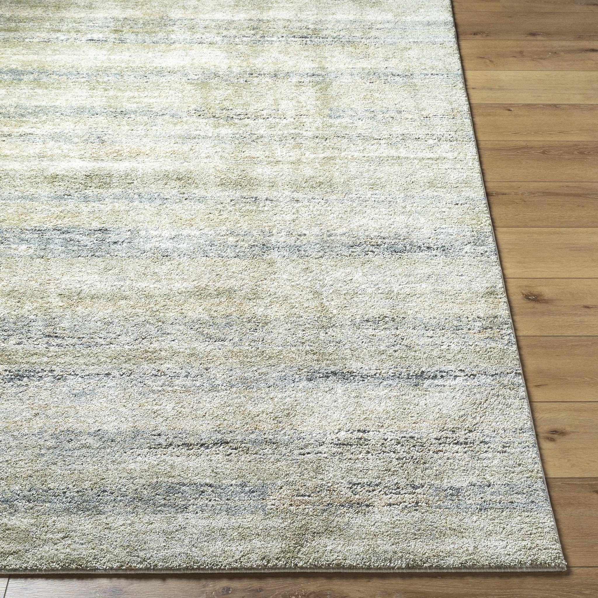 Beige And Tan Abstract Modern Rug - Image 2