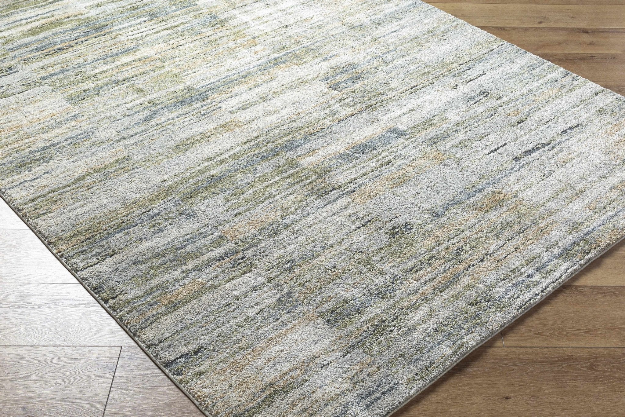 Contemporary Style Olive Machine Woven Rug - Image 3