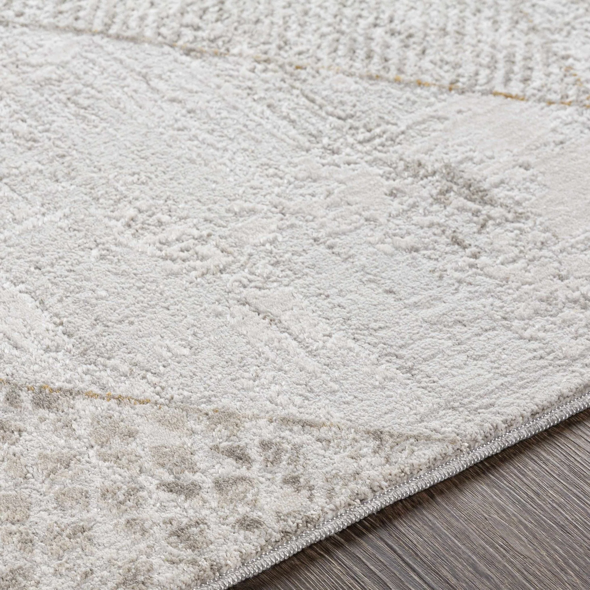 Contemporary Style Taupe Machine Woven Area Rug - Image 5