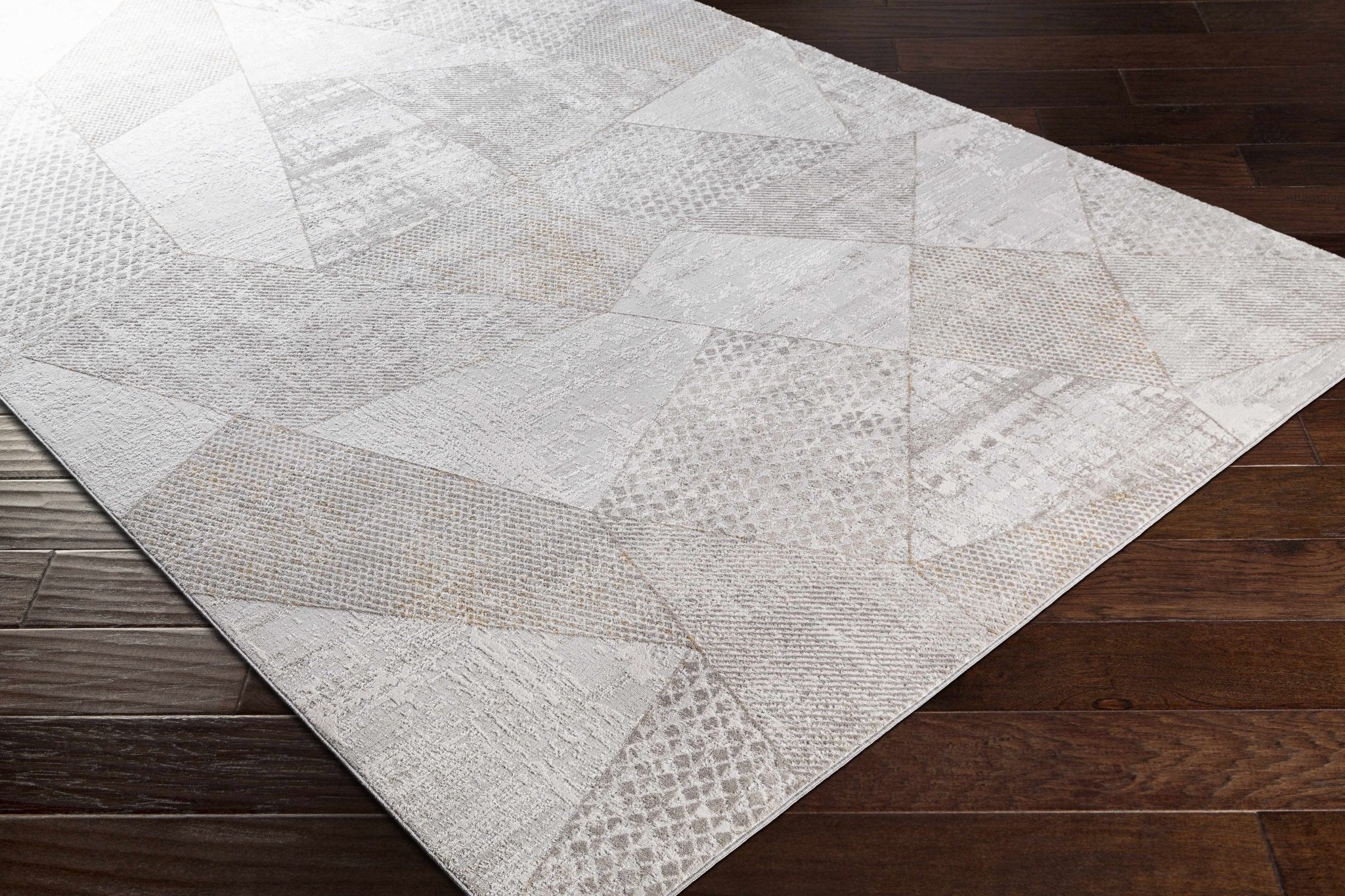 Contemporary Style Taupe Machine Woven Area Rug - Image 7