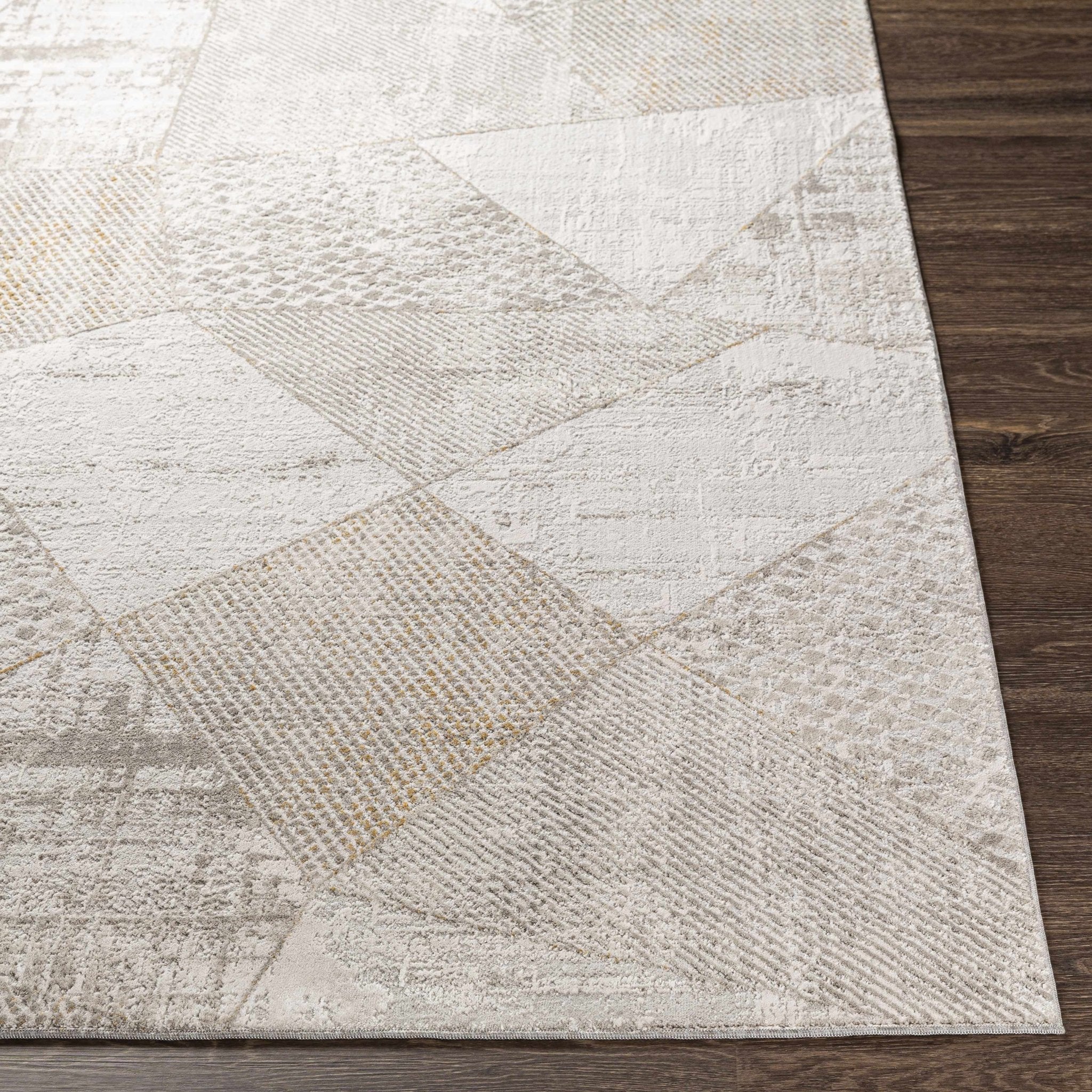 Contemporary Style Taupe Machine Woven Area Rug - Image 9