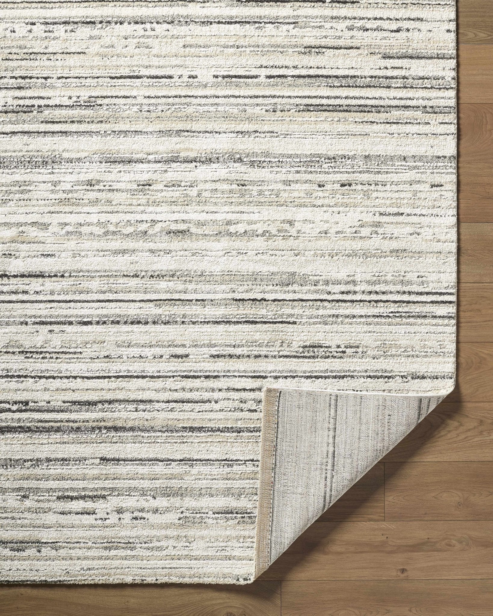 Contemporary Style White And Cream Woven Rug - Image 4