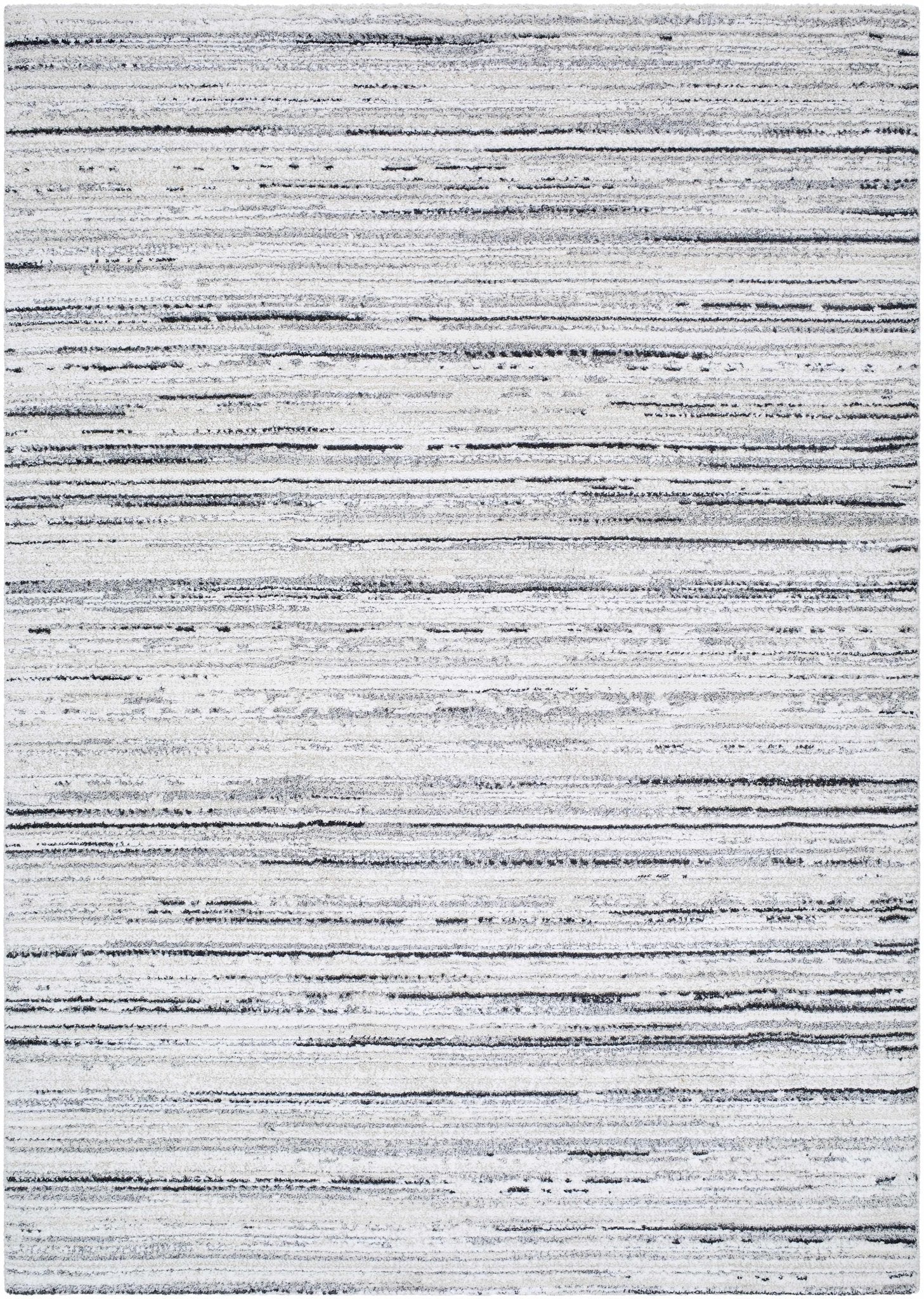 Contemporary Style White And Cream Woven Rug - Image 7
