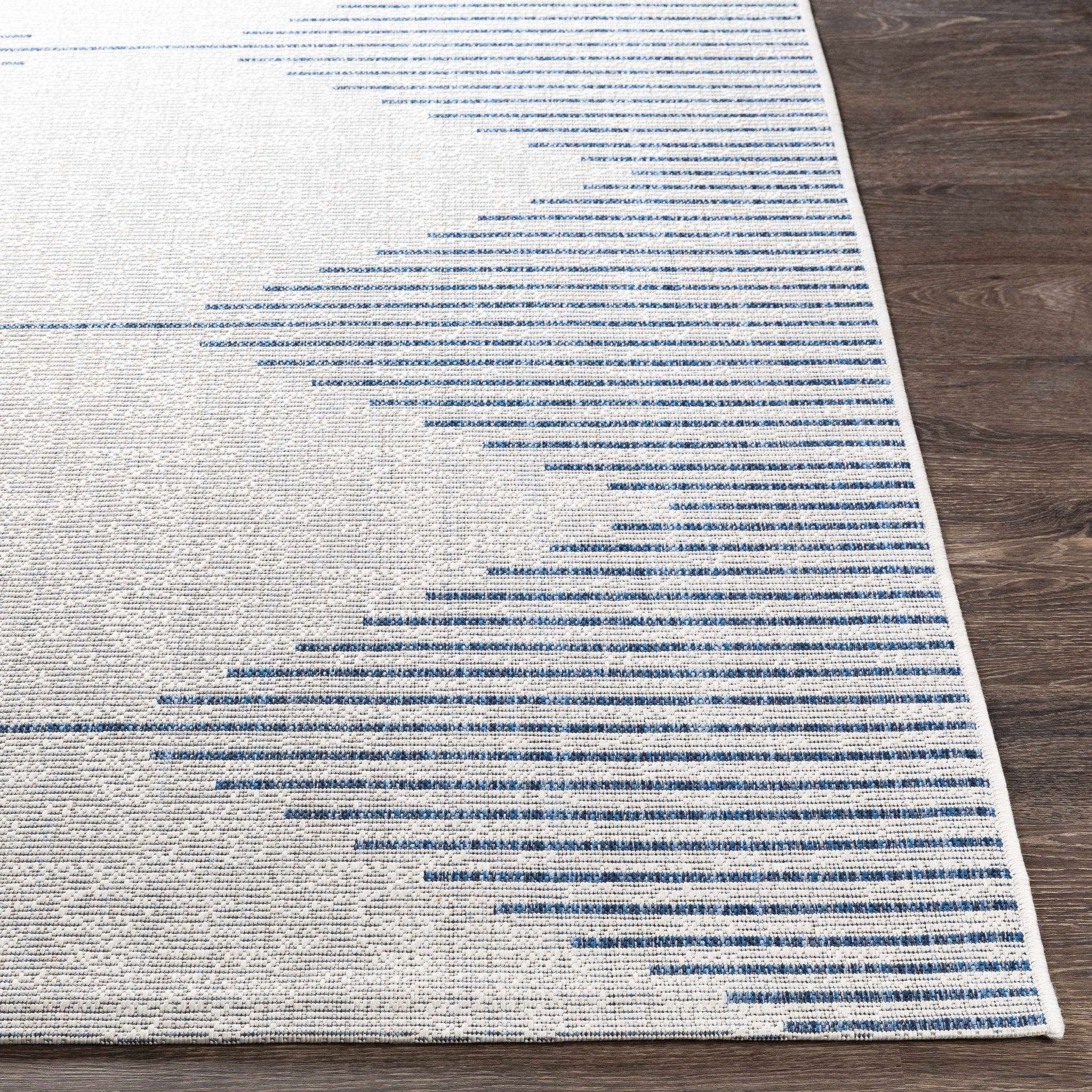 Contemporary Tribal Design Blue, Off-White and Beige Multi size  Area Rug - Image 10