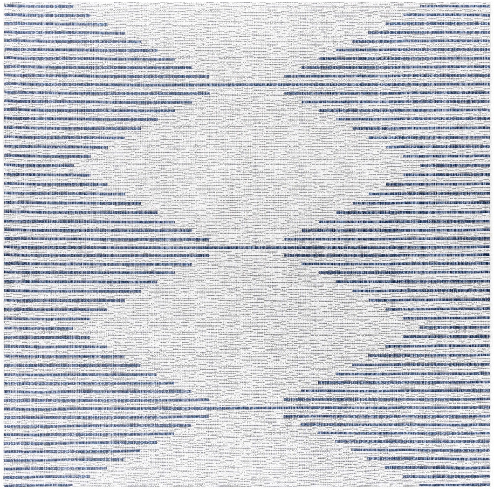 Contemporary Tribal Design Blue, Off-White and Beige Multi size  Area Rug - Image 12