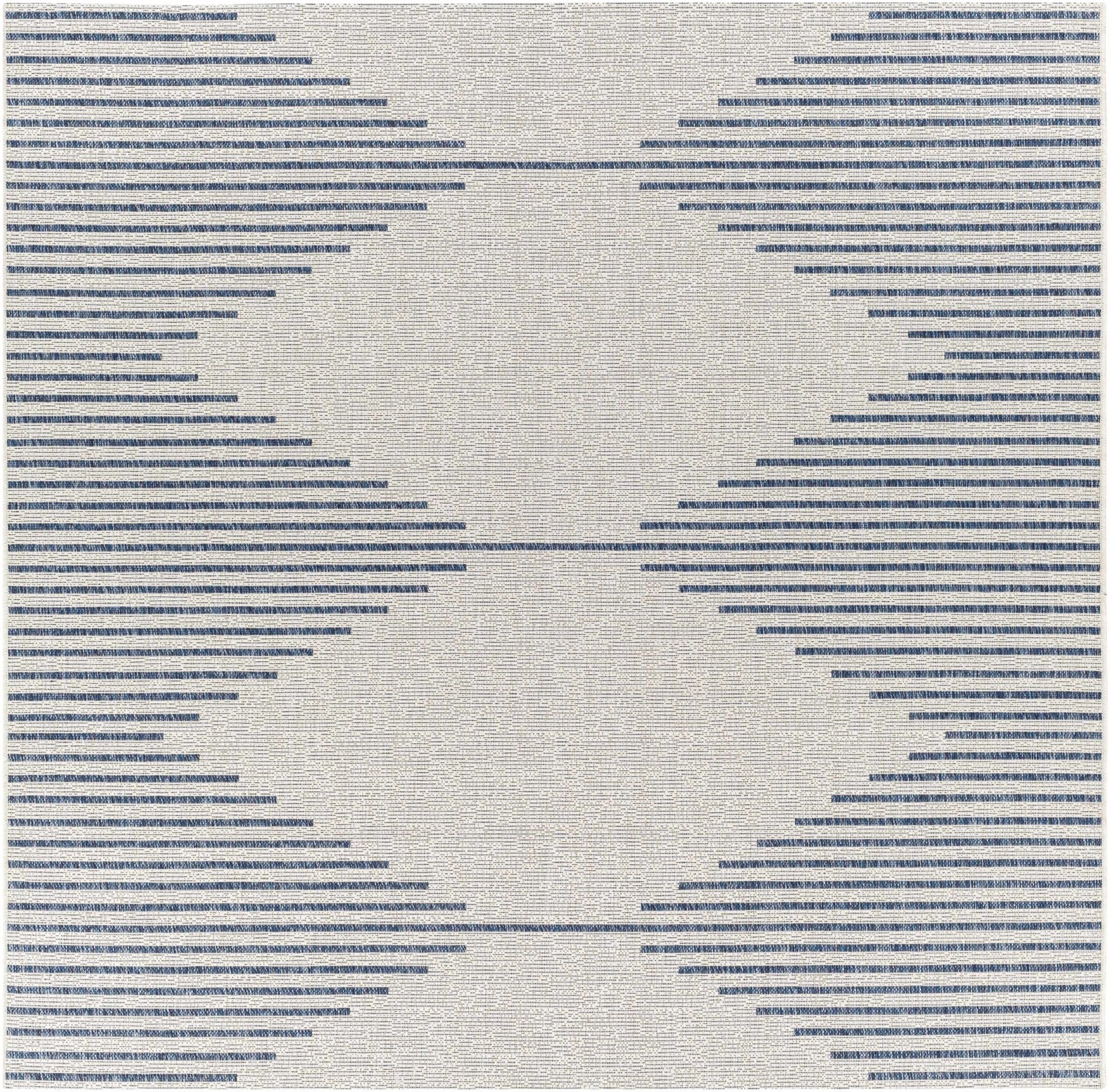 Contemporary Tribal Design Blue, Off-White and Beige Multi size  Area Rug - Image 13