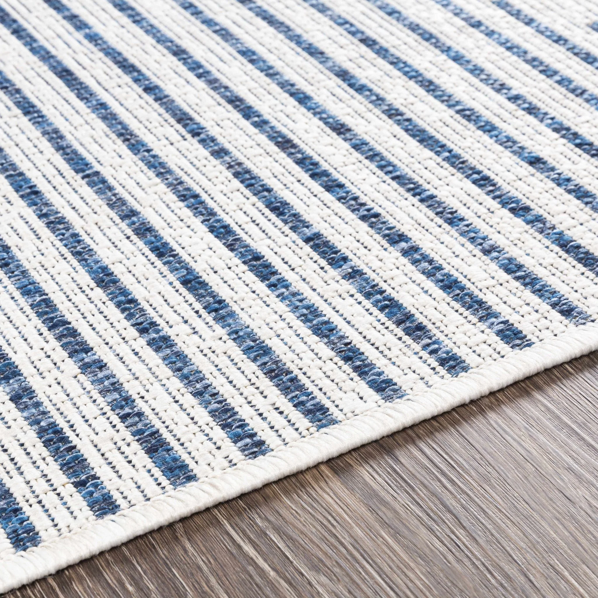 Contemporary Tribal Design Blue, Off-White and Beige Multi size  Area Rug - Image 7