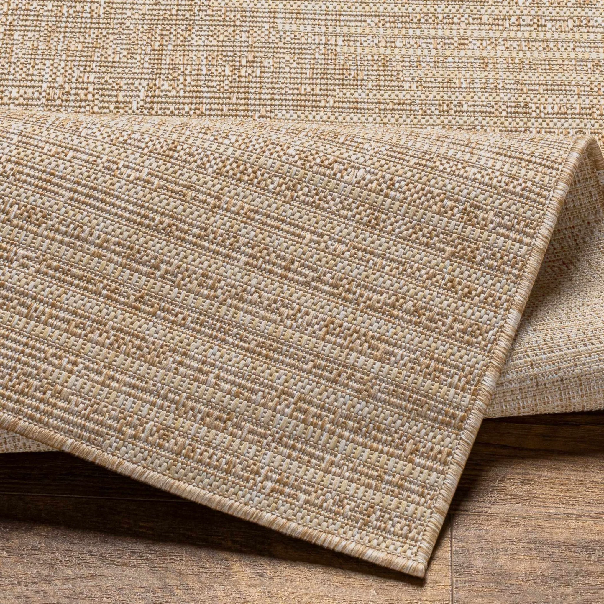 Contemporary Tribal Design Ivory and Camel outdoor safe Area Rug - Image 6