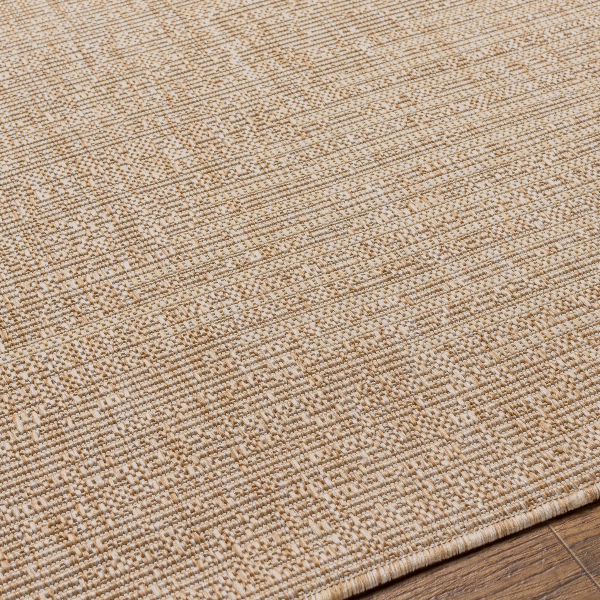 Contemporary Tribal Design Ivory and Camel outdoor safe Area Rug - Image 7