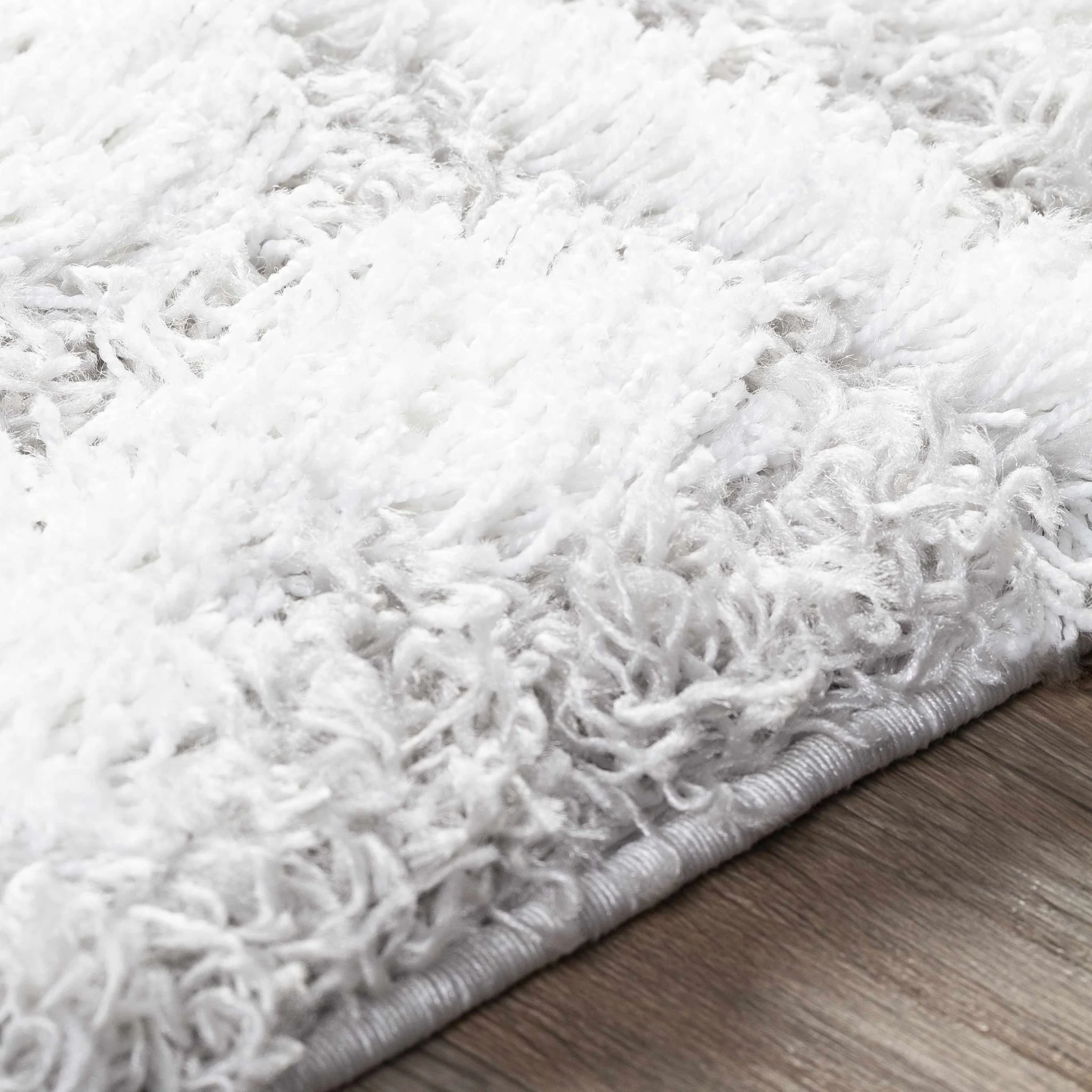 Contemporary White and Gray Plush pile Tribal Design Area Rug - Image 6
