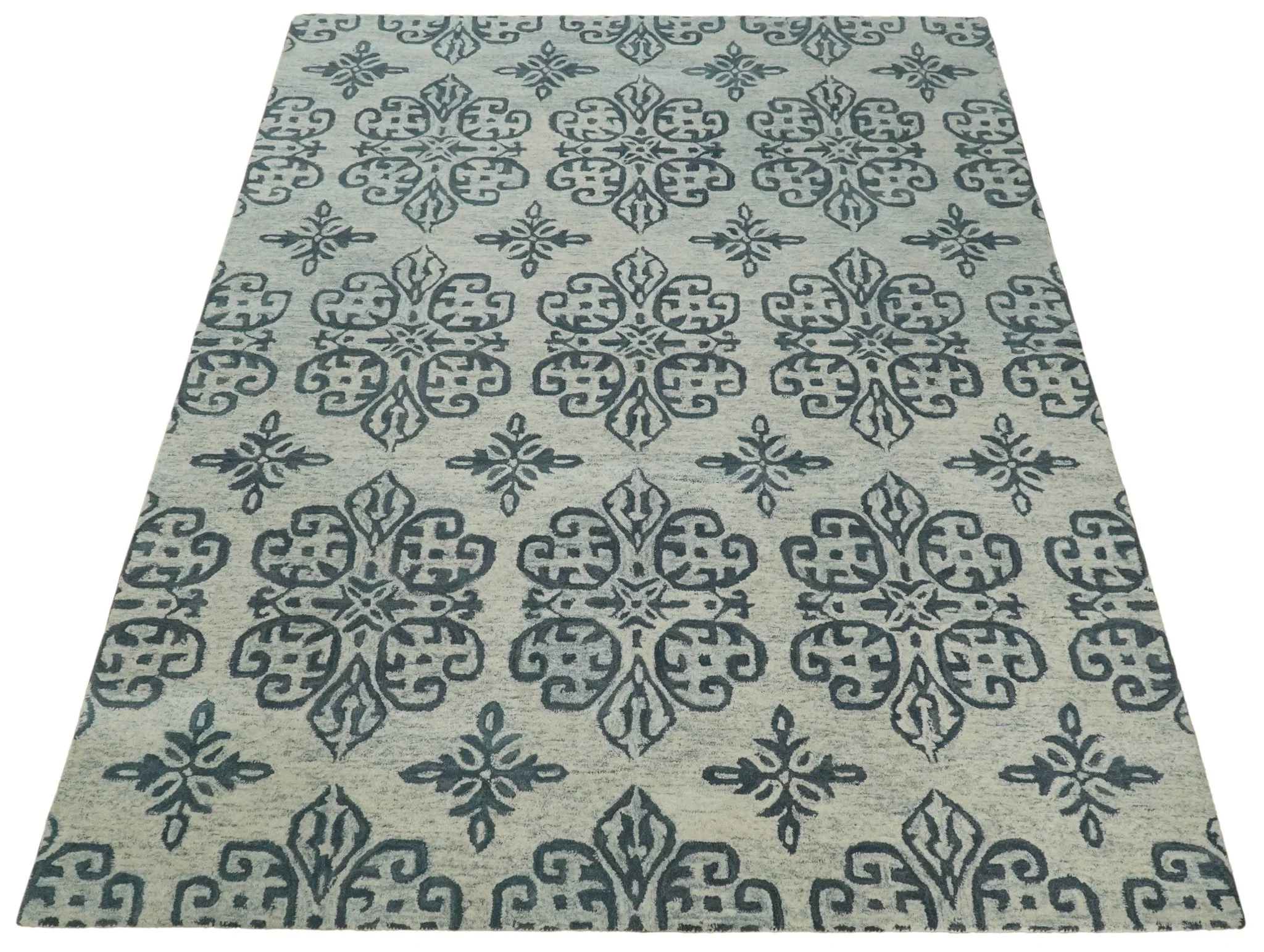 5x8 and 8x11 Hand-tufted Contemporary 100% Wool Modern Area Rug | TRD6375 - Image 3
