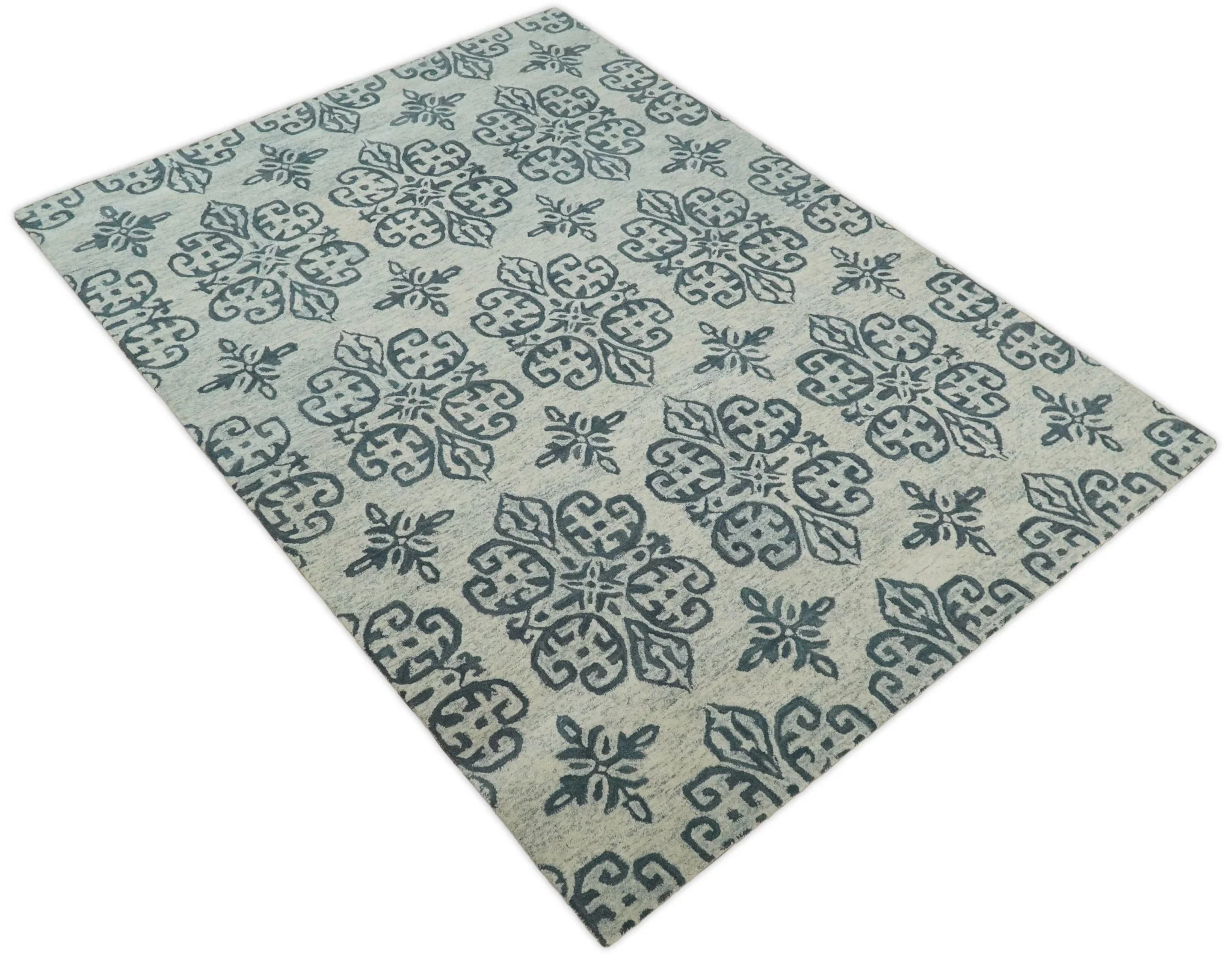 5x8 and 8x11 Hand-tufted Contemporary 100% Wool Modern Area Rug | TRD6375 - Image 6