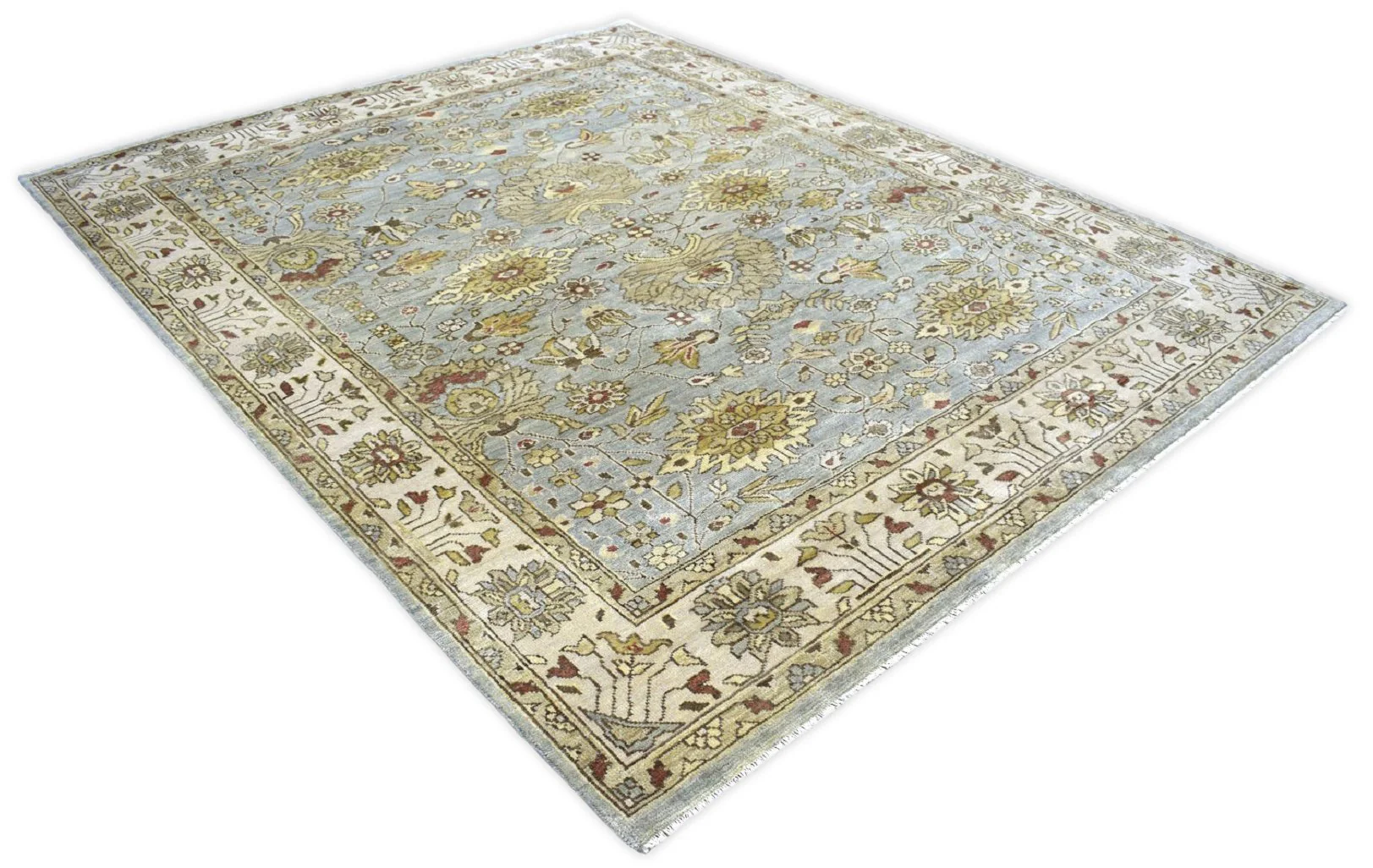 Traditional Handcrafted Hand Spun New Zealand Wool 8' by 10' Area Rug |The Rug Decor |  TRD719810 - Image 3
