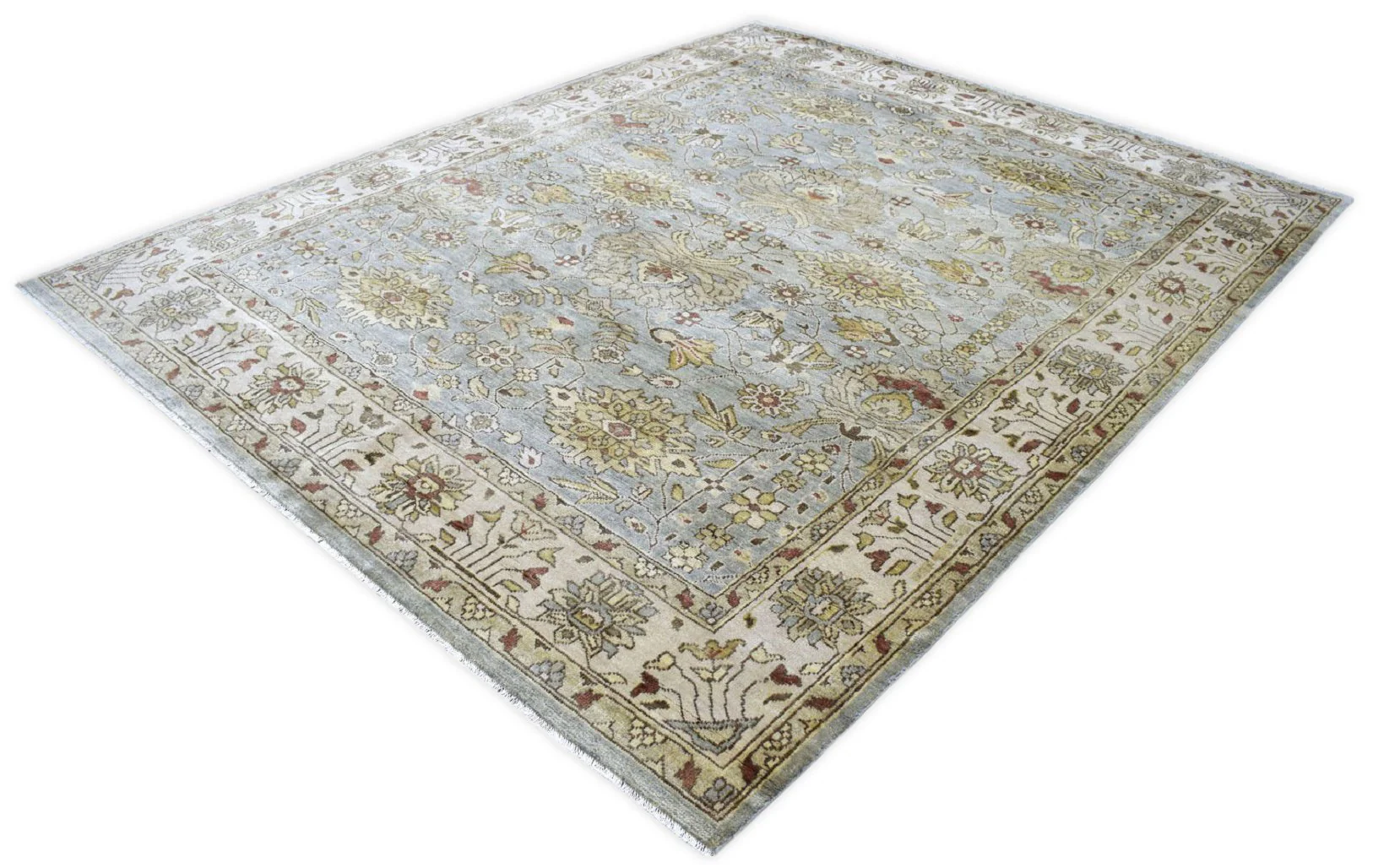 Traditional Handcrafted Hand Spun New Zealand Wool 8' by 10' Area Rug |The Rug Decor |  TRD719810 - Image 5
