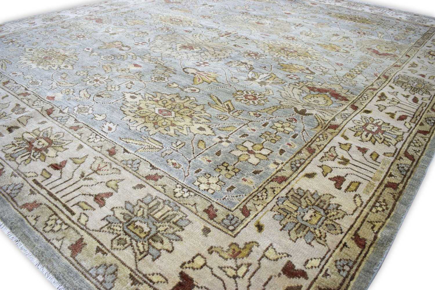 Traditional Handcrafted Hand Spun New Zealand Wool 8' by 10' Area Rug |The Rug Decor |  TRD719810 - Image 6