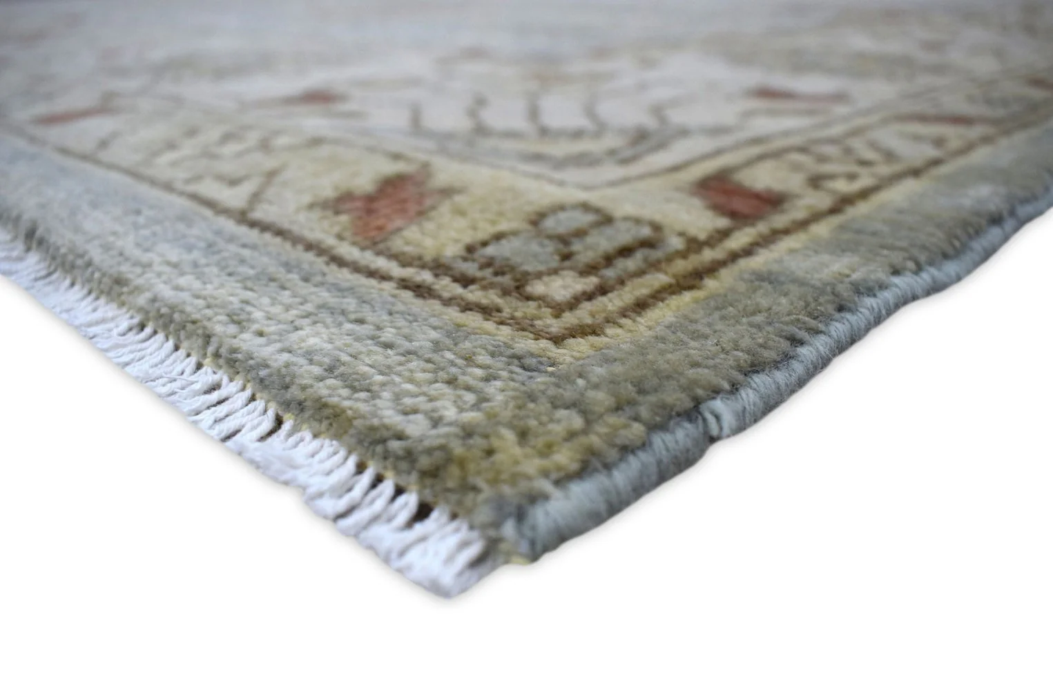 Traditional Handcrafted Hand Spun New Zealand Wool 8' by 10' Area Rug |The Rug Decor |  TRD719810 - Image 8