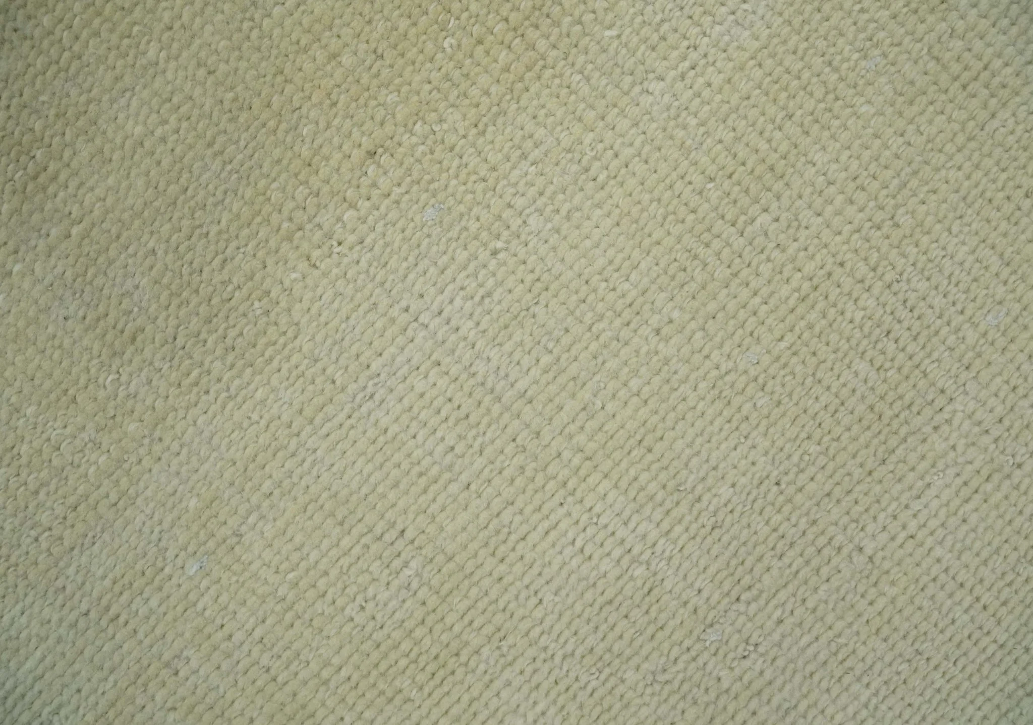 Custom Made Beige Modern Solid Hand knotted wool Area Rug - Image 4