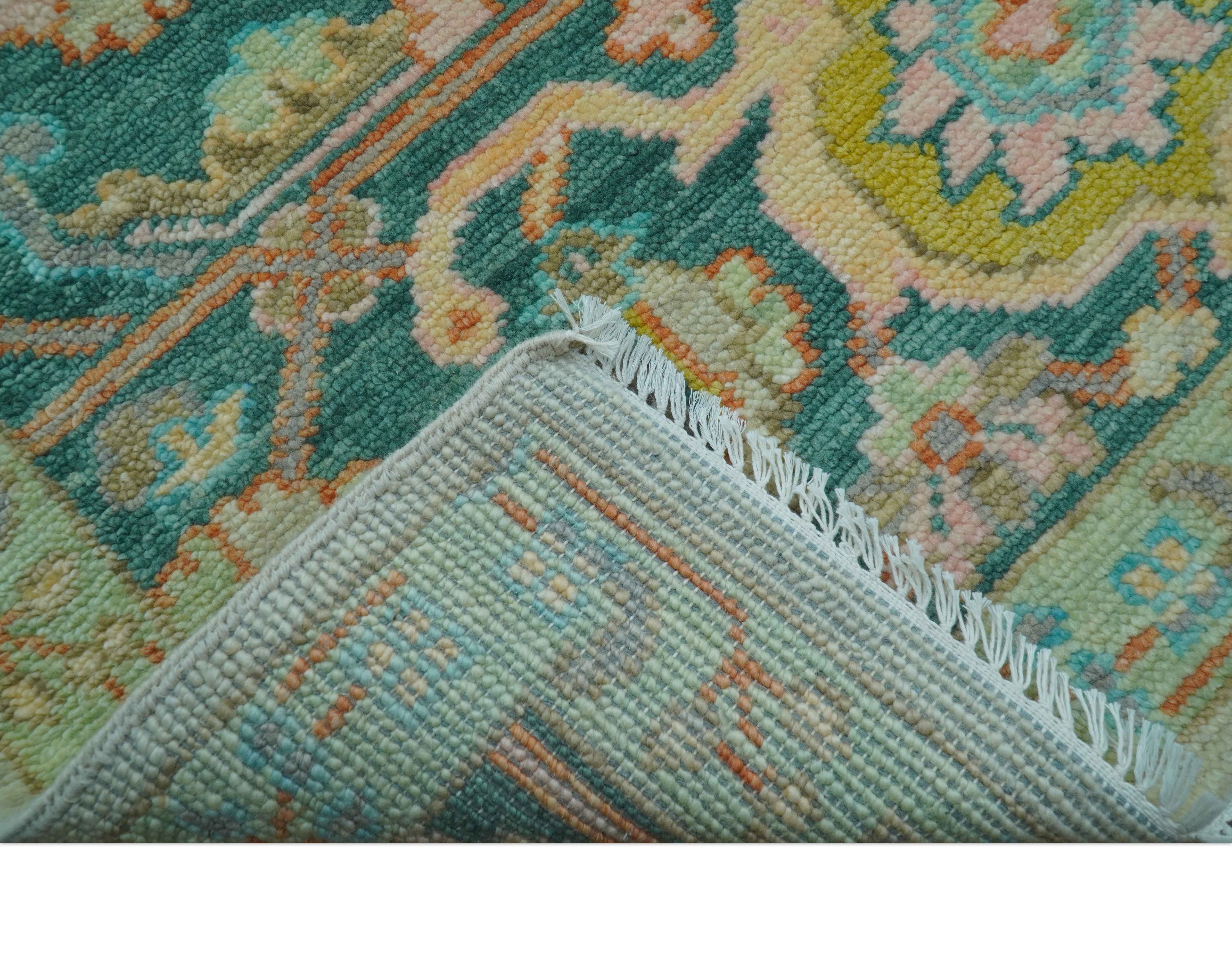 Elaine Custom Made Beige Traditional Design Hand Knotted Wool Rug - Image 4