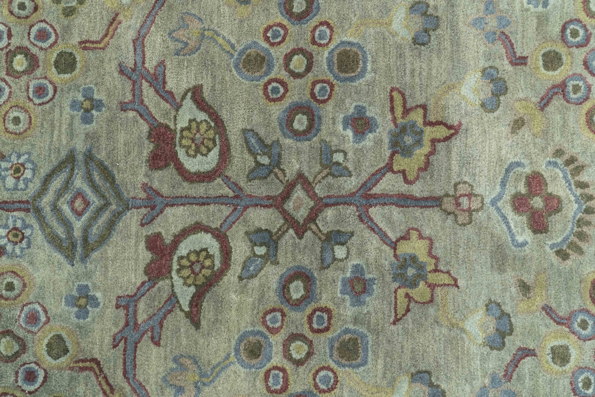 Custom Made Beige and peach Traditional Oushak Design Hand Tufted Wool Rug - Image 5