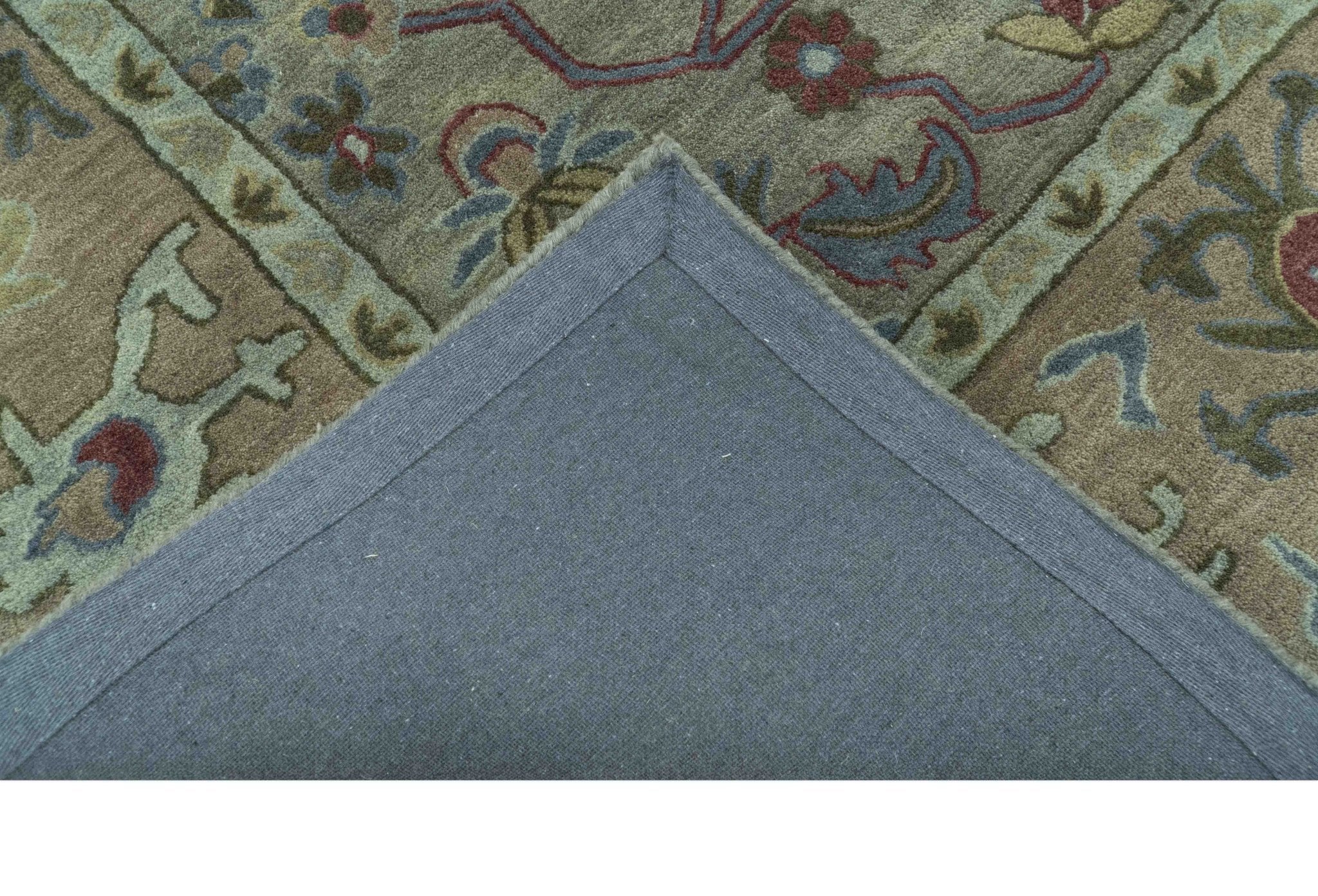 Custom Made Beige and peach Traditional Oushak Design Hand Tufted Wool Rug - Image 7